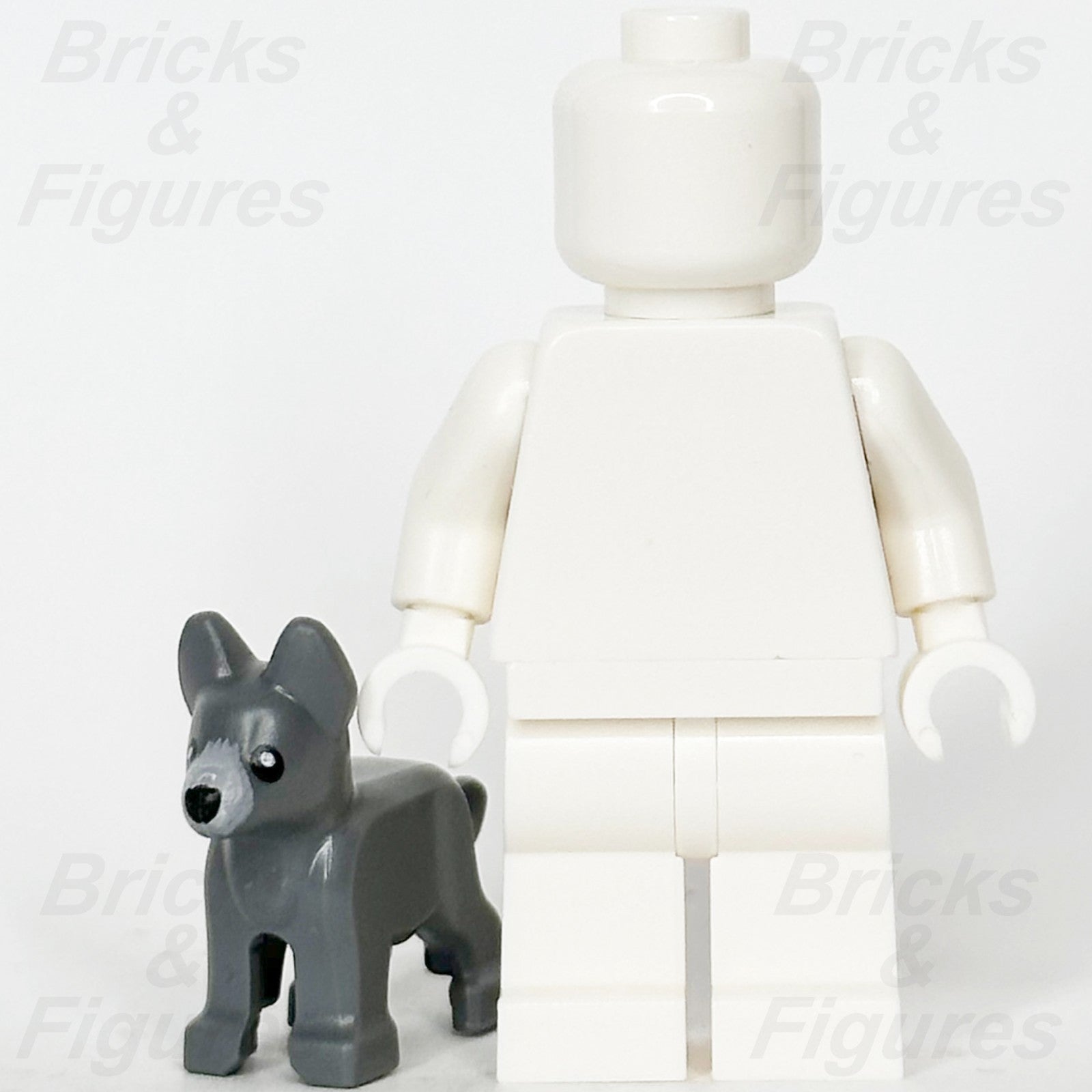 LEGO Dark Bluish Grey German Shepherd Puppy Dog Animal Minifigure 71047 Alsatian3