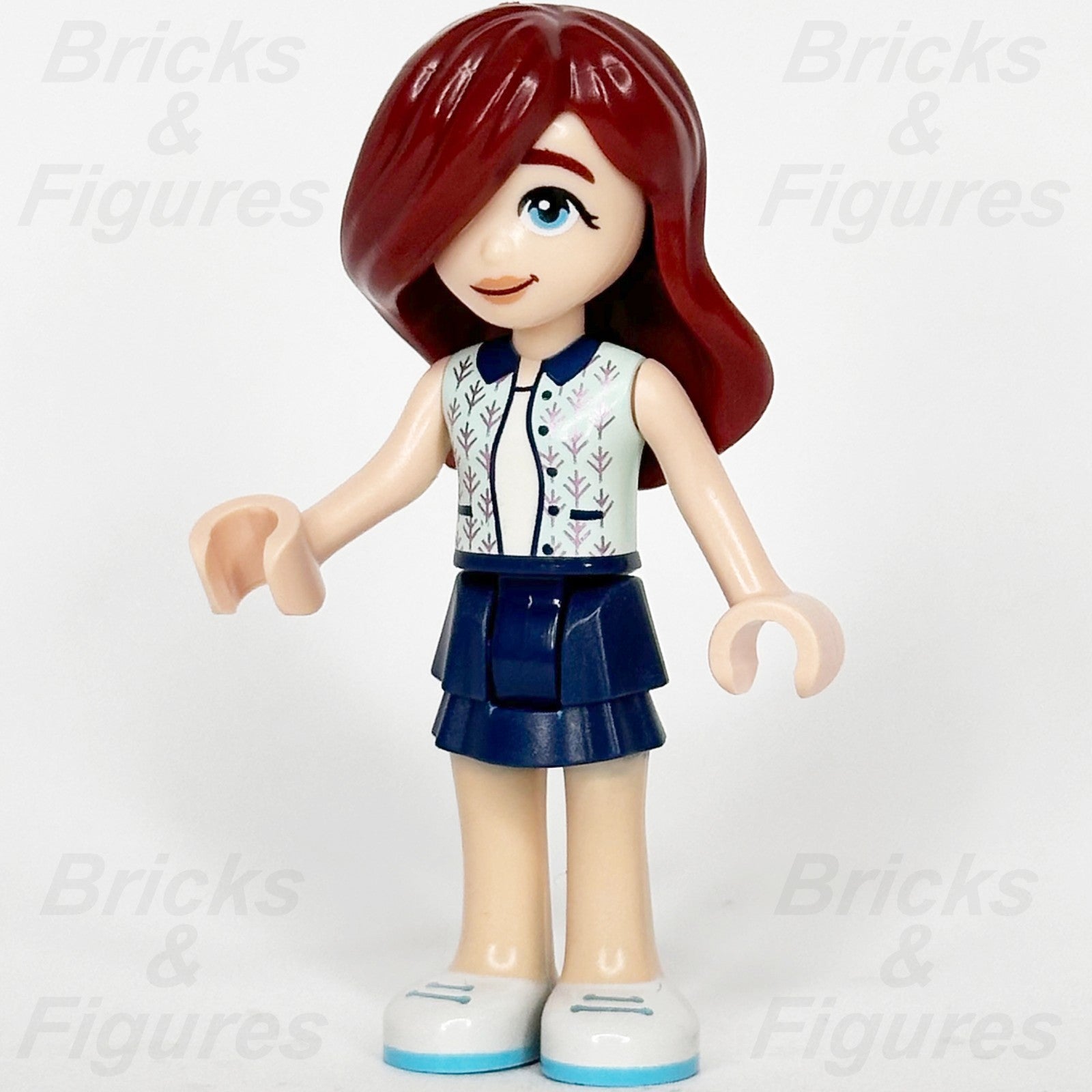 LEGO Friends Paisley Minifigure Vest Dark Blue Skirt Minifig 41753 frnd06520