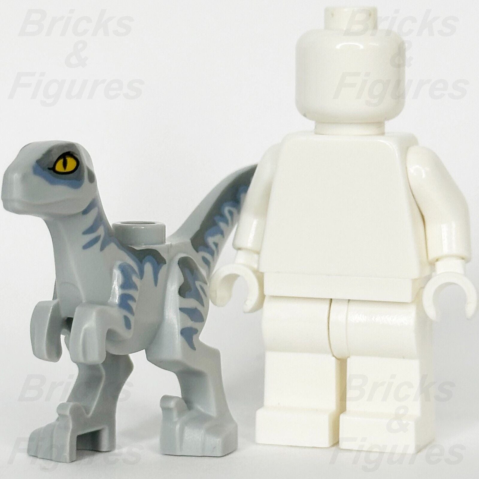 LEGO Jurassic World Baby Raptor Dinosaur Minifigure Part Grey & Blue 76963 76965 - Bricks & Figures