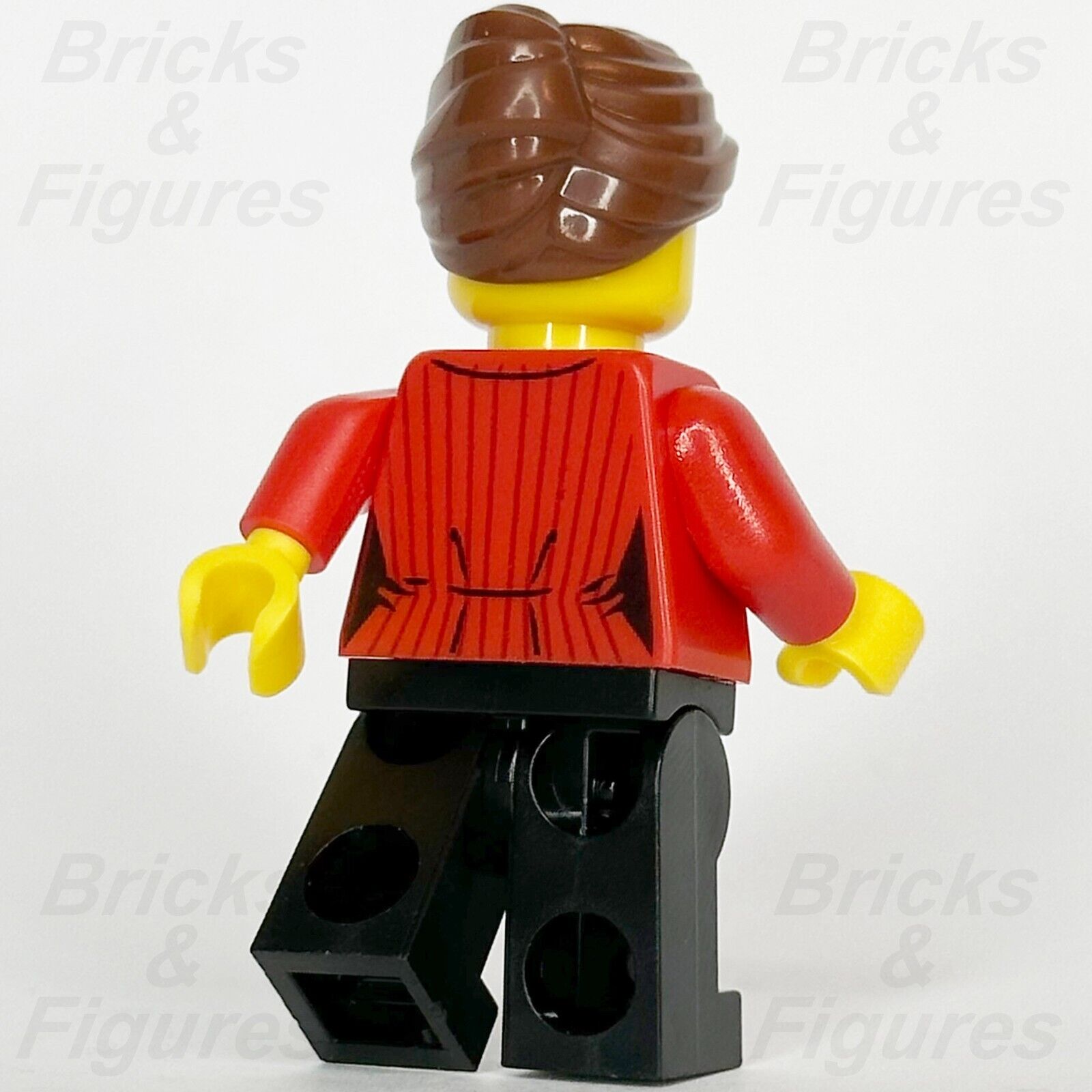 LEGO City Reporter Minifigure Red Suit Jacket With ID Badge Town 60233 cty1045 - Bricks & Figures