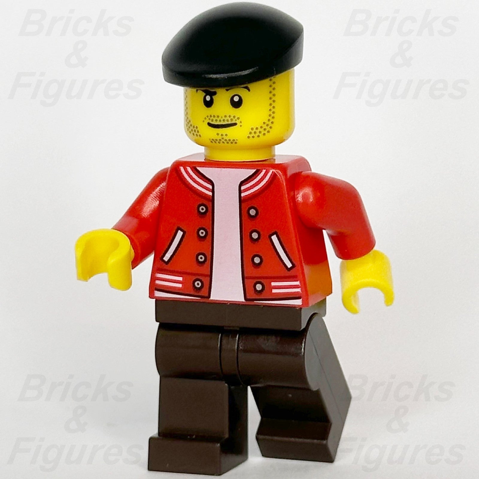 LEGO® City Newsstand Operator Minifigure Beret Creator Expert Town 10278 twn4020