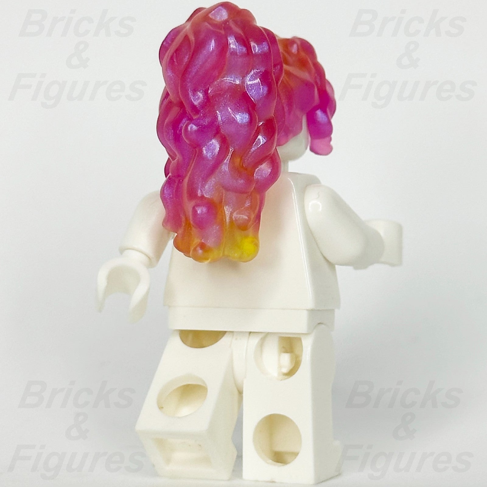 LEGO® Friends Minifigure Hair Part Female Long Wavy Pink Yellow Ponytail 426492