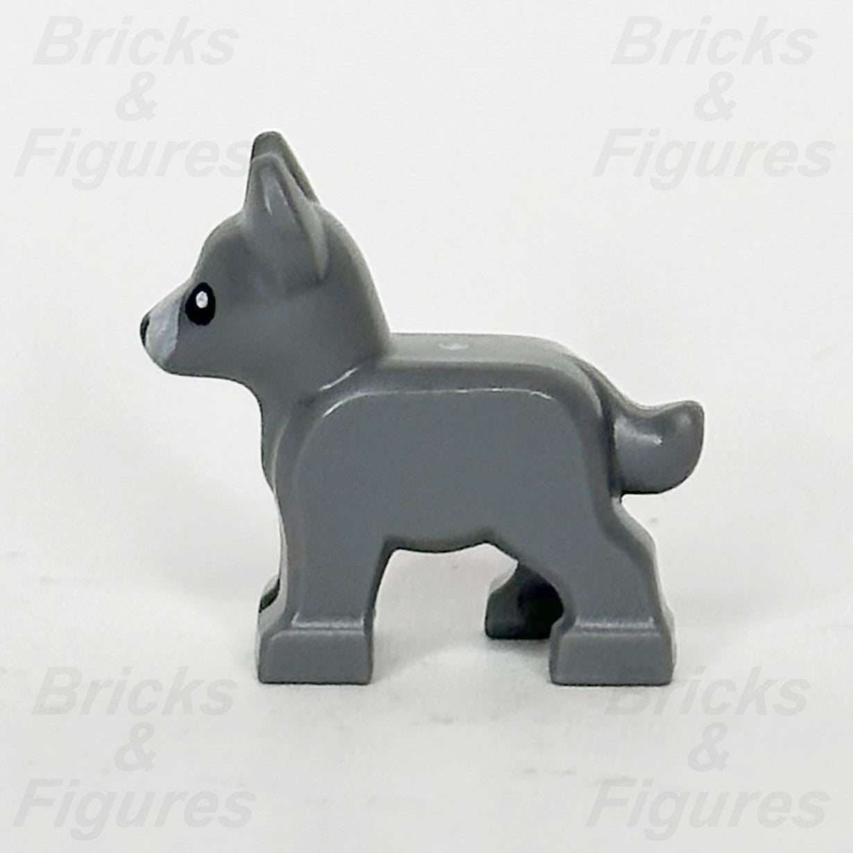 LEGO Dark Bluish Grey German Shepherd Puppy Dog Animal Minifigure 71047 Alsatian1