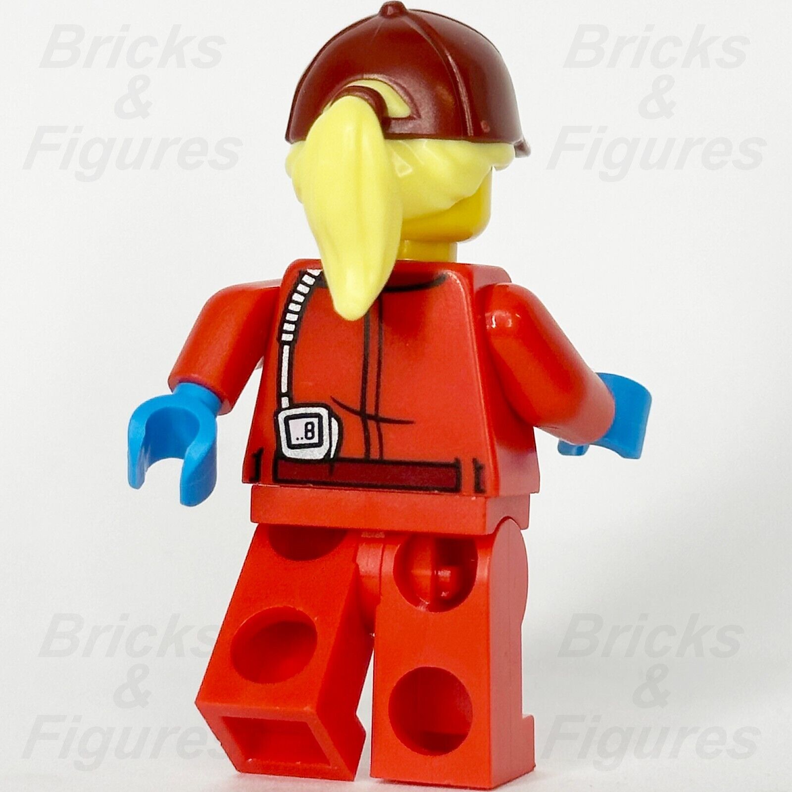 LEGO City Crook Big Betty Minifigure Police Red Jacket I.D. Tag 60317 cty1378 - Bricks & Figures