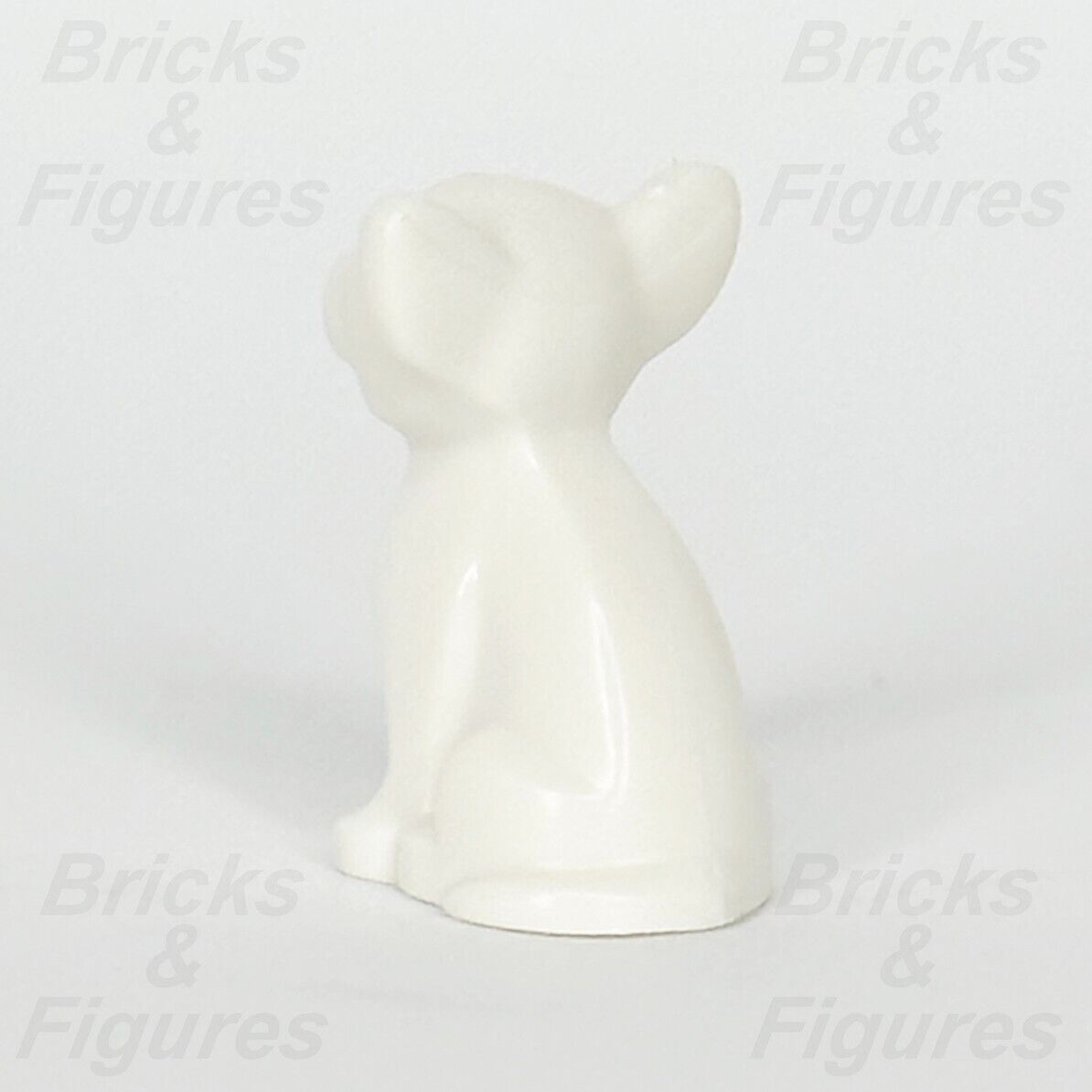 LEGO White Chihuahua Small Dog Animal Part Black Eyes Sitting 71037 12888pb01 - Bricks & Figures