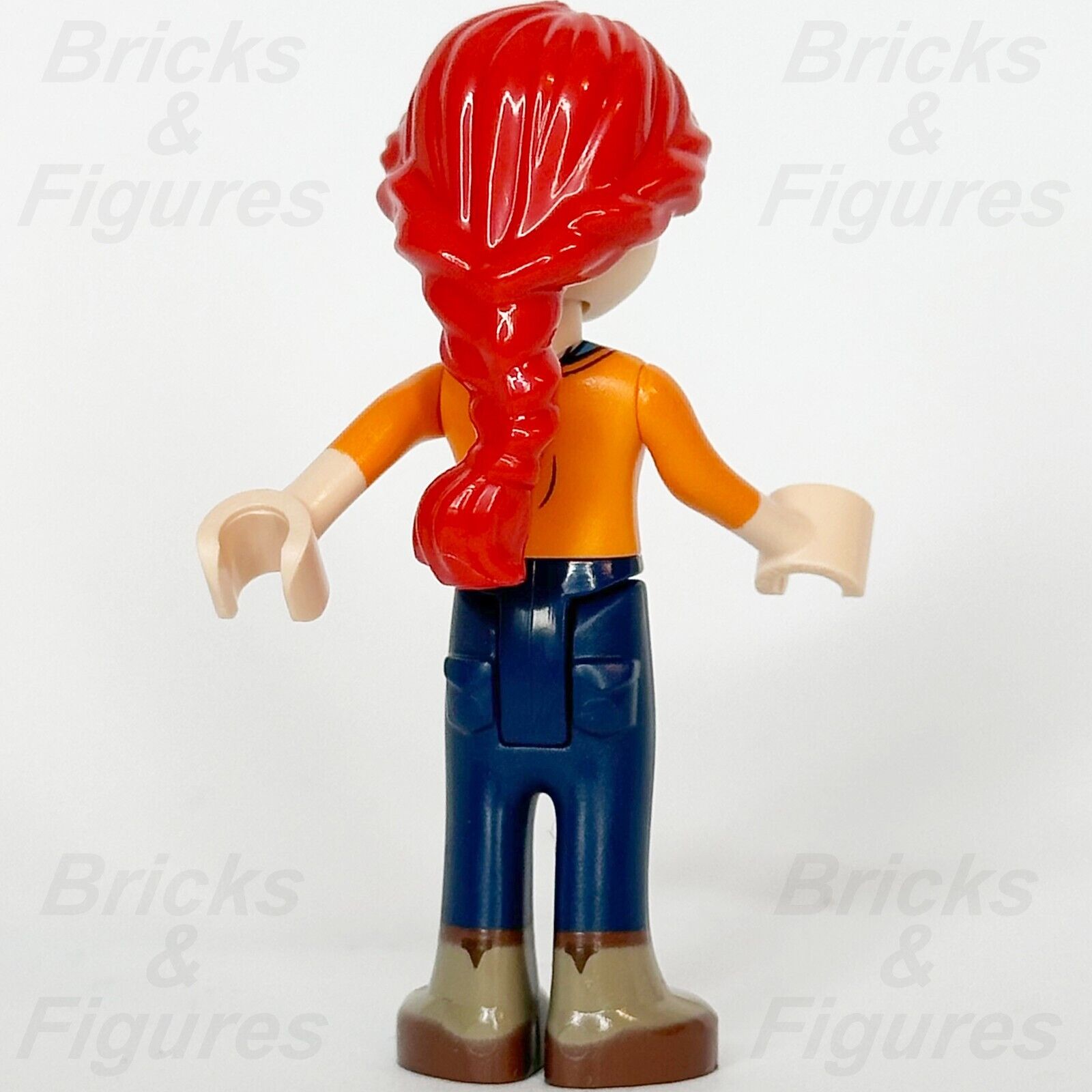 LEGO Friends Mia Minifigure Adult Orange Sweater Top Minifig 41730 41746 frnd585 - Bricks & Figures