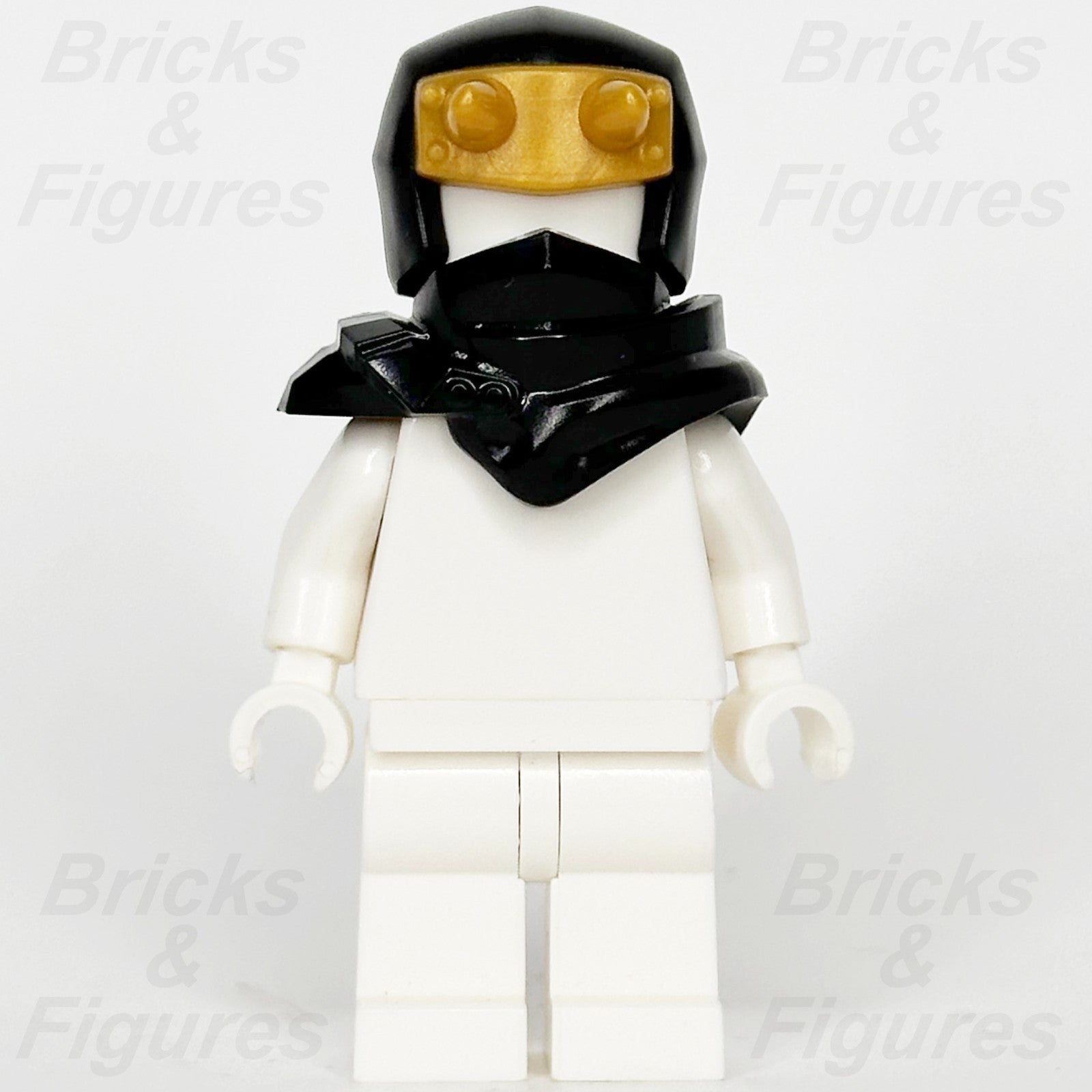 LEGO Ninjago Black Shoulder Armour Scabbard Minifigure Part Hood Gold Horn Plate3