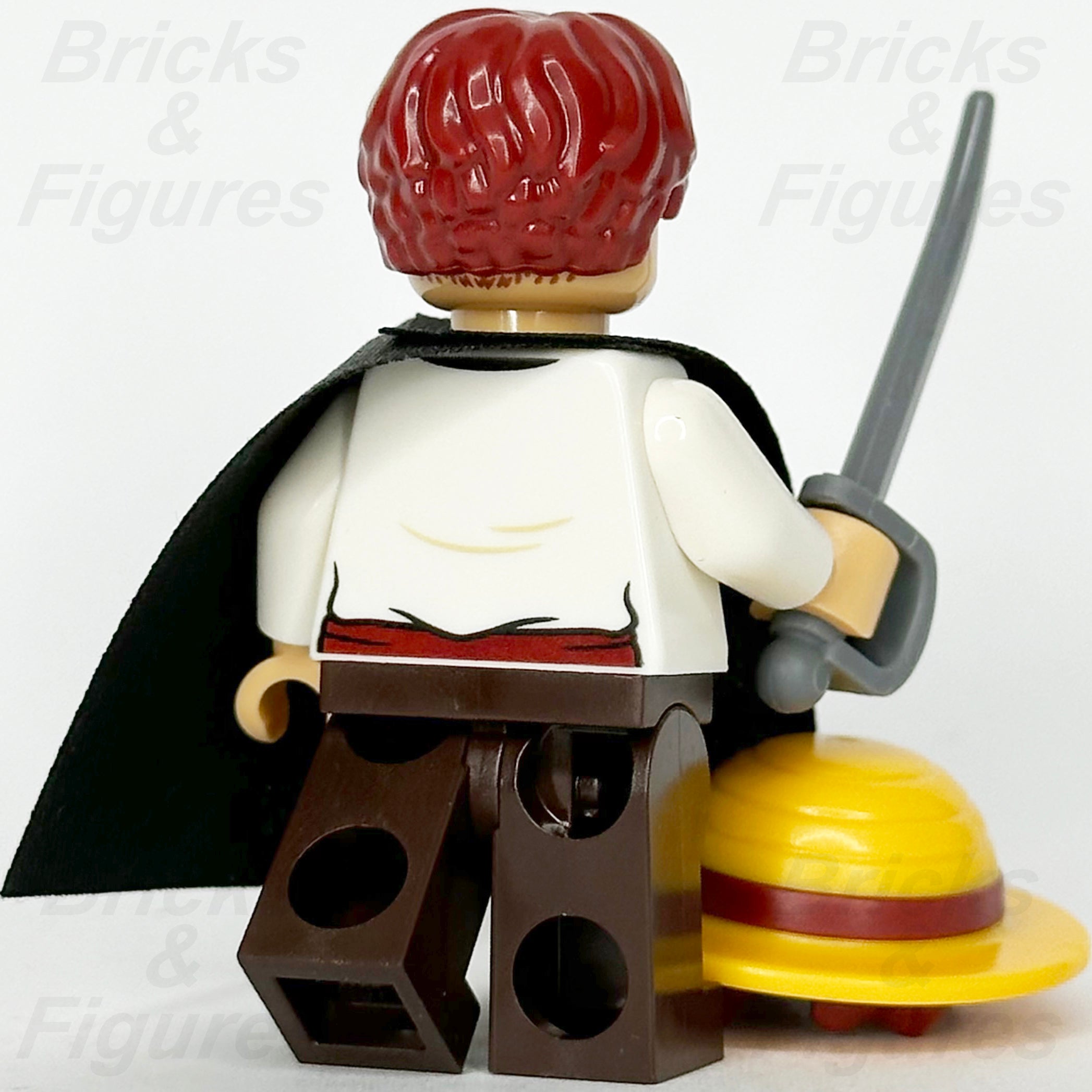 LEGO One Piece Shanks Minifigure Pirate Emperor 75636 op001 with Hat & Sword - Bricks & Figures