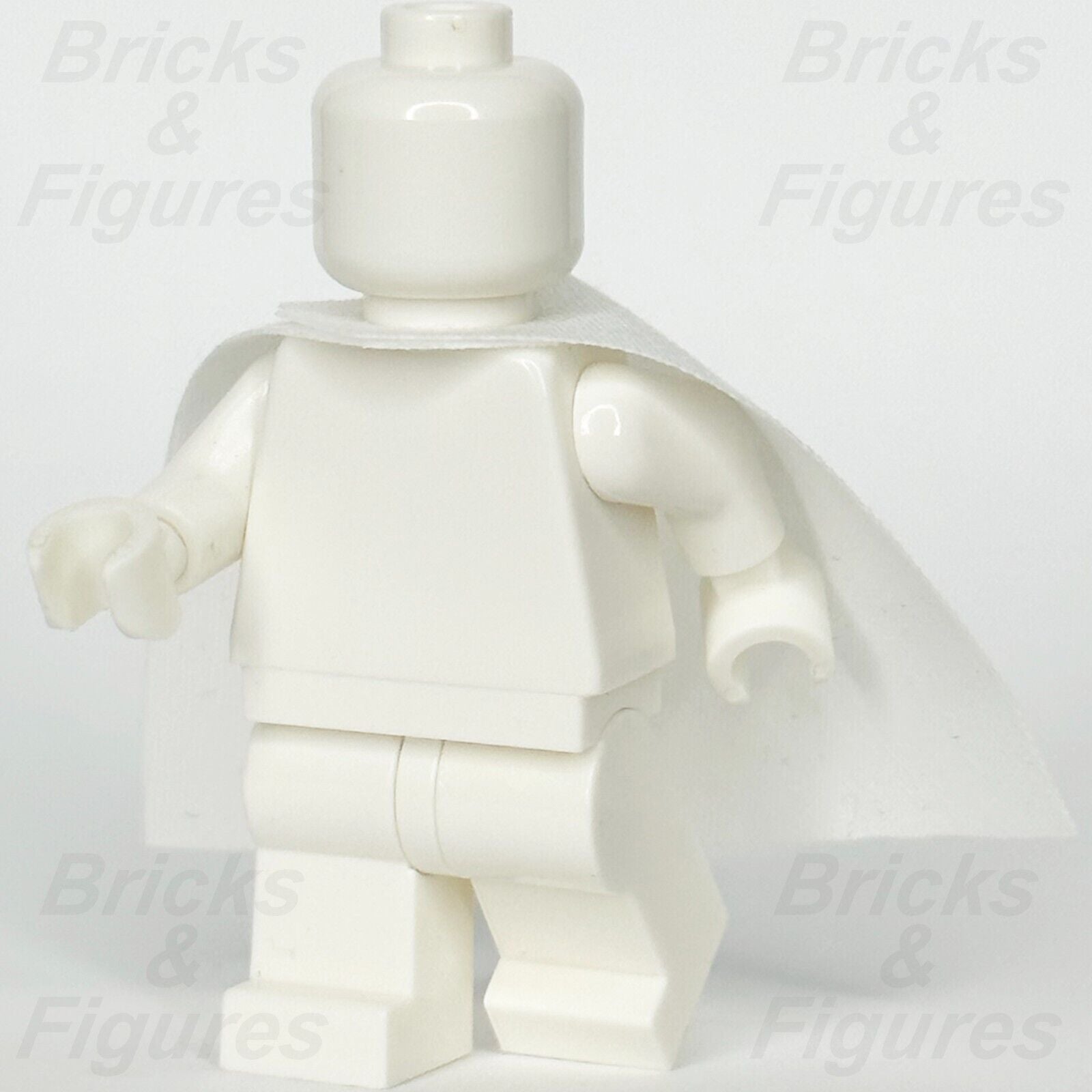 LEGO White Minifigure Cape Cloth Starched Body Wear 3.9cm Part 522c 20458 - Bricks & Figures