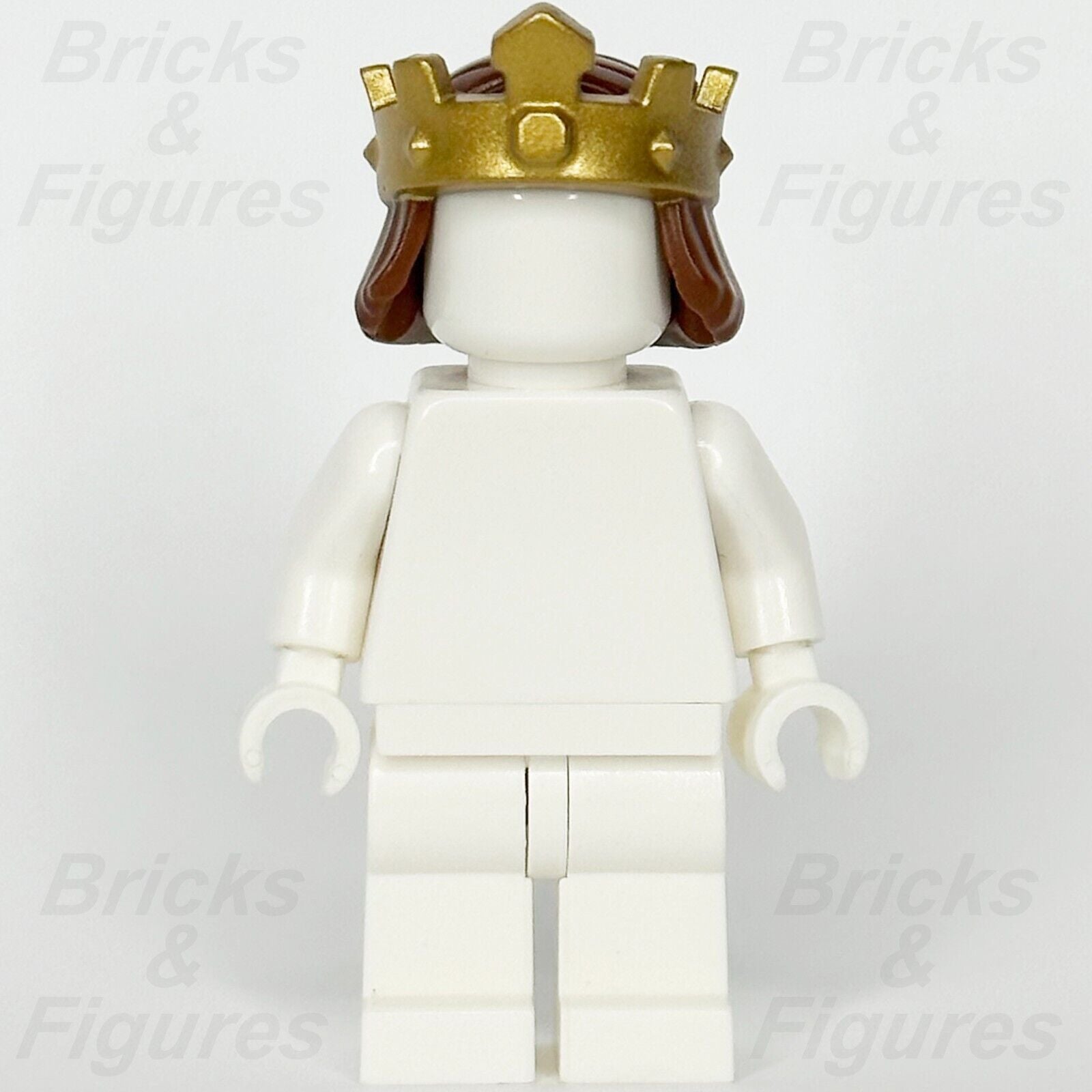LEGO Castle Gold Crown with Reddish Brown Hair Minifigure Part 18835pb01 King 6