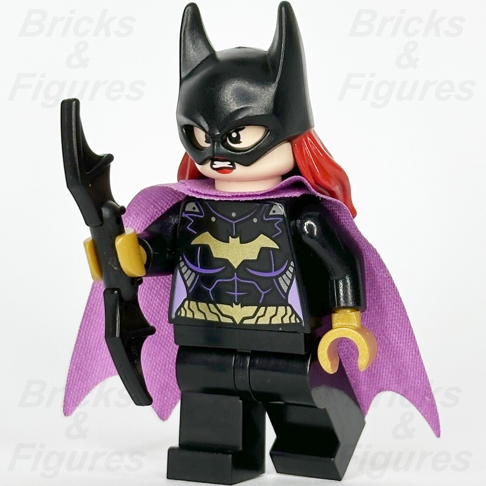 LEGO Super Heroes Batgirl Minifigure Batman 2 DC Lavender Cape 76013 sh092 - Bricks & Figures