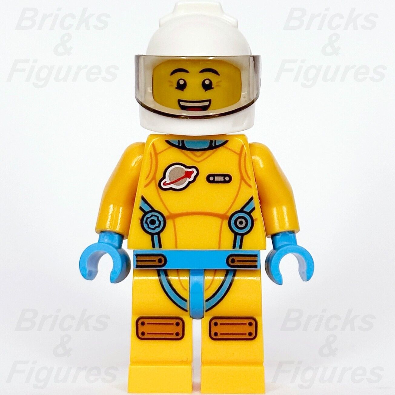 LEGO City Lunar Research Astronaut Minifigure Space Port Lieutenant Jamie 60354 - Bricks & Figures