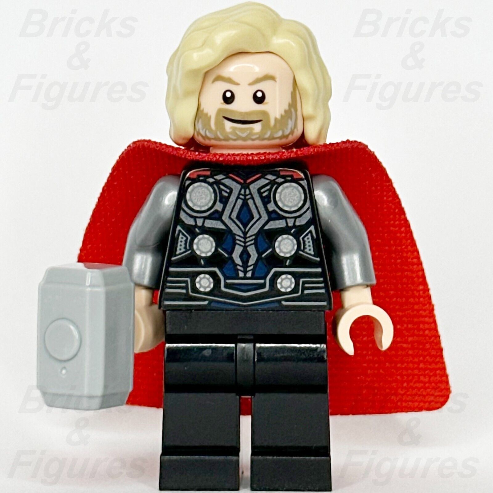LEGO Super Heroes Thor Minifigure Avengers Marvel w/ Mjolnir Hammer 76269 sh915 - Bricks & Figures