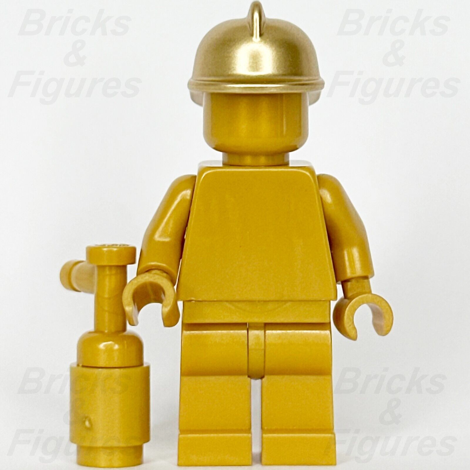 LEGO City Firefighter Gold Statue Minifigure Town Police 60207 cty0989 Fireman - Bricks & Figures
