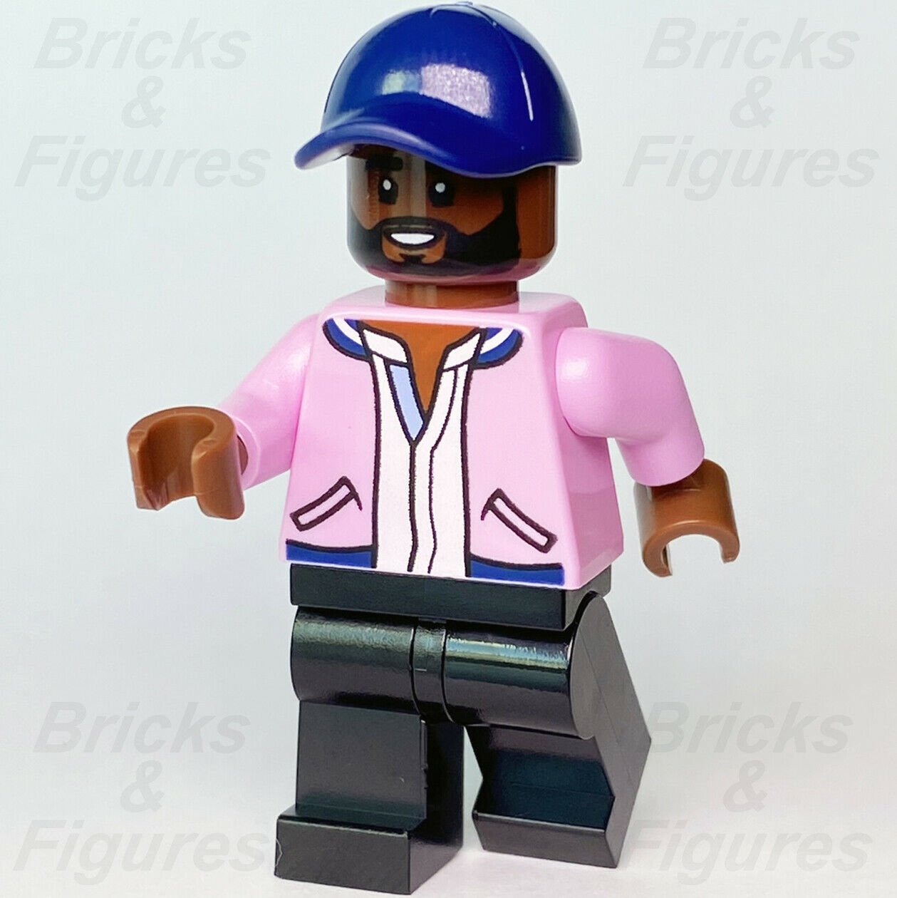 Creator Expert LEGO Karamo Karega Brown Queer Eye Fab 5 Minifigure 10291 que003 - Bricks & Figures