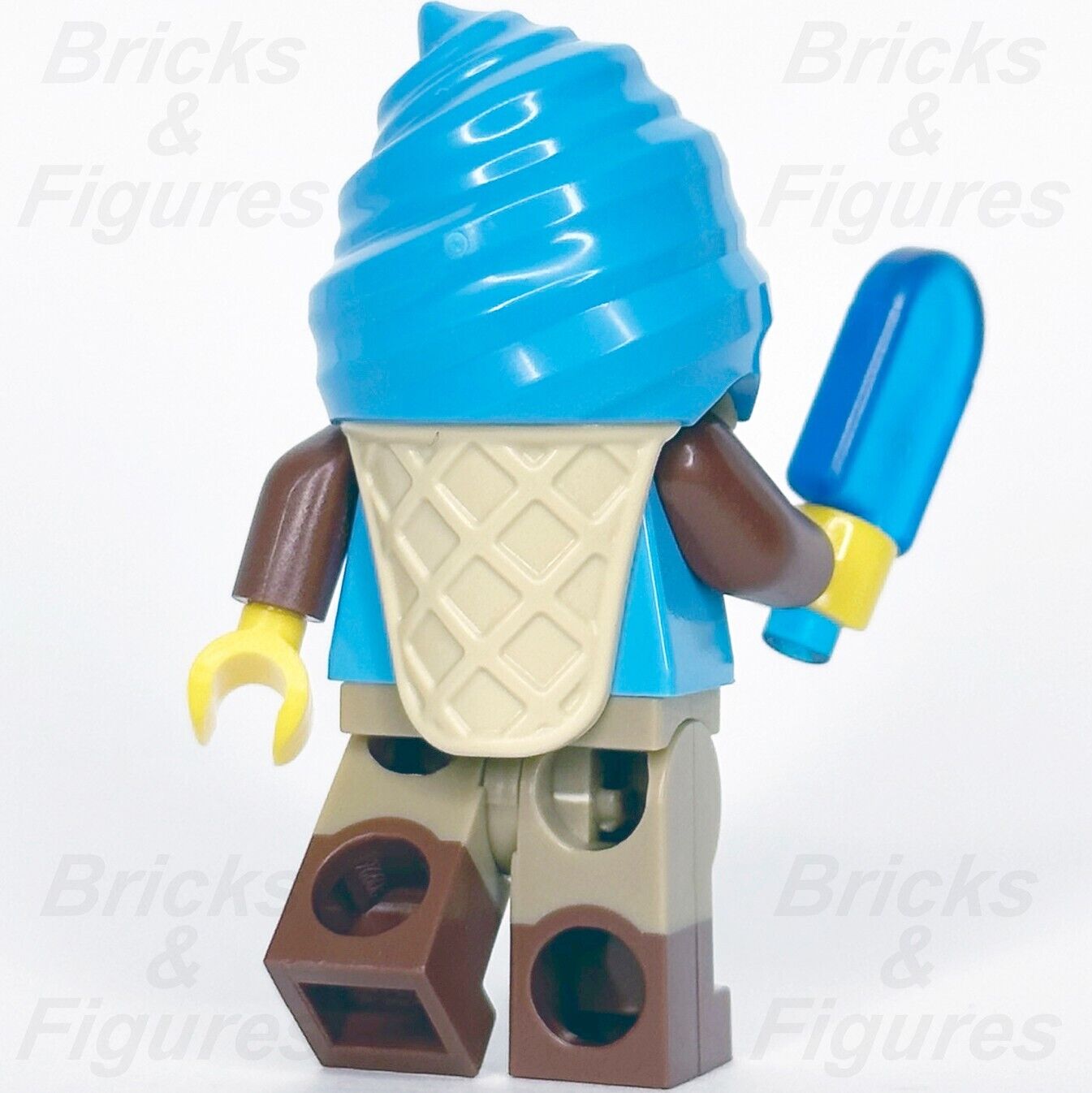 LEGO Blue Ice Cream Suit Guy Minifigure w/ Popsicle Build-A-Minifigure BAM 2023 - Bricks & Figures