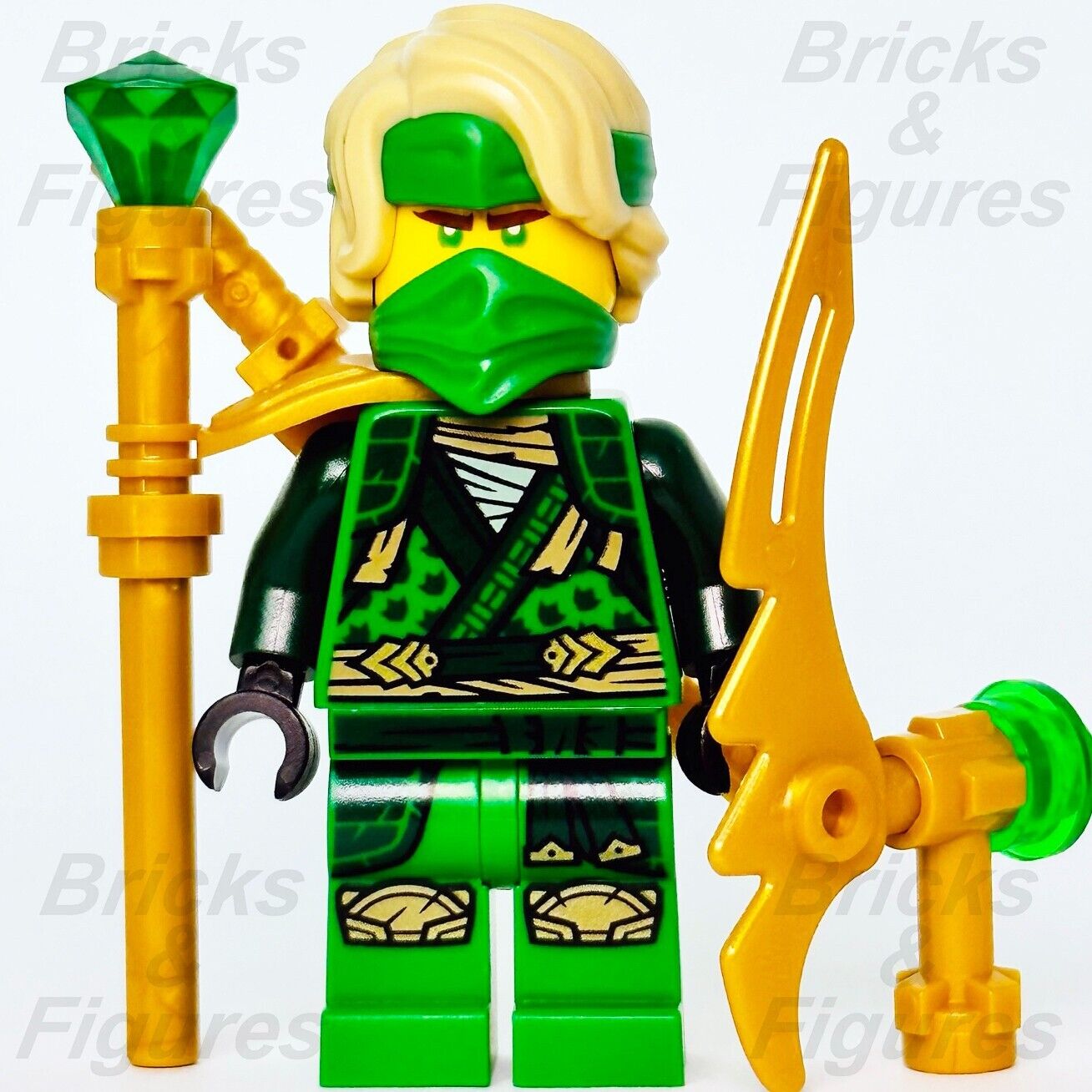 LEGO Lloyd Garmadon Ninjago Crystalized Minifigure Green Ninja 892292 njo785 - Bricks & Figures