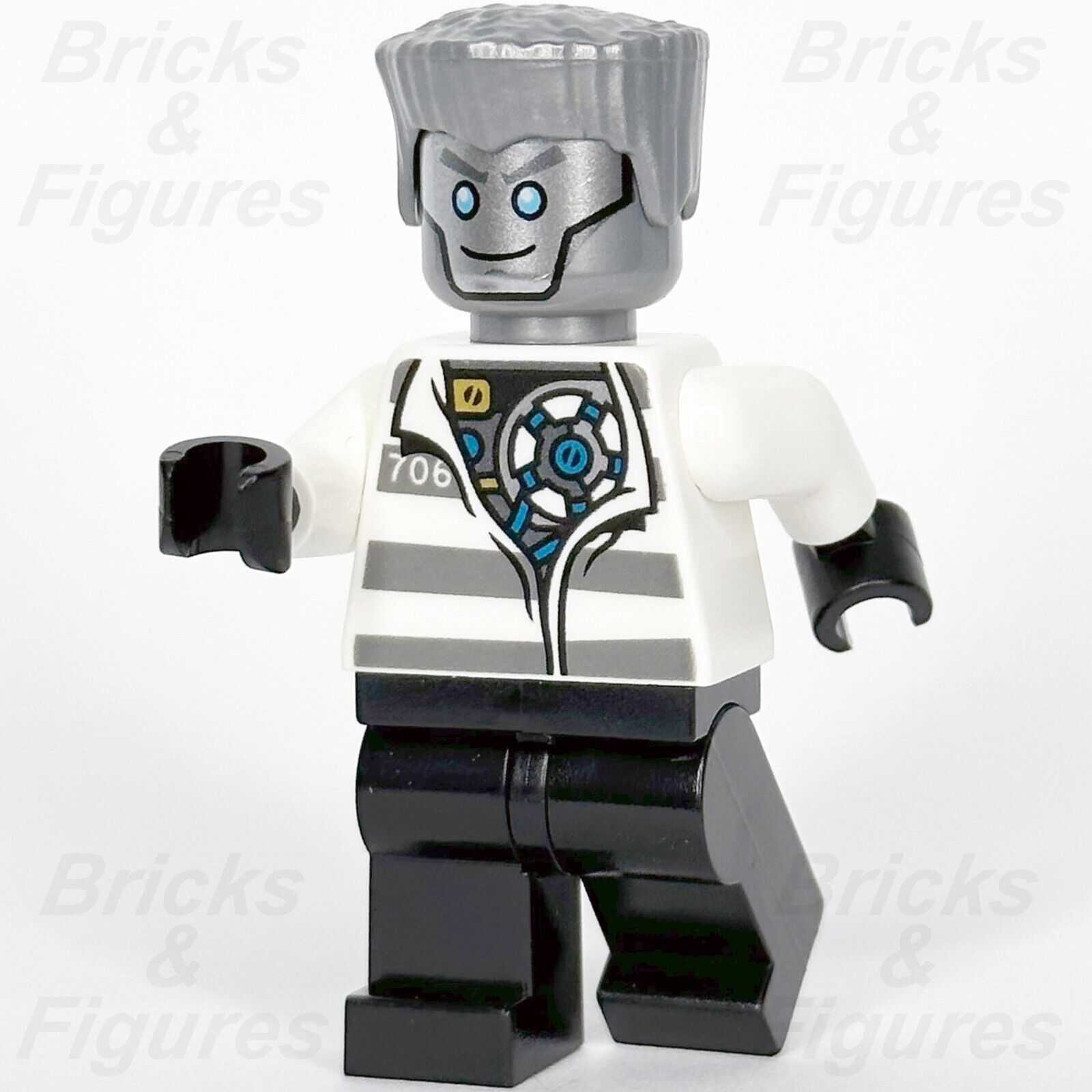 LEGO Ninjago Zane Prison Outfit Minifigure Ninja Nindroid Skybound 70591 njo233 - Bricks & Figures