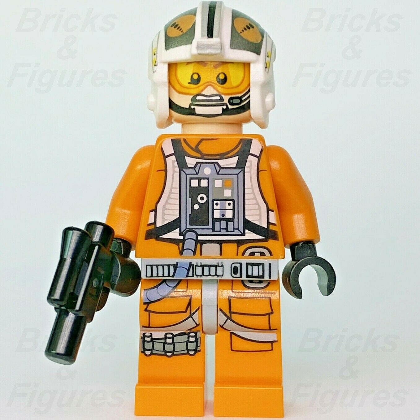 New Star Wars LEGO Theron Nett Rebel X-Wing Pilot Minifigure 75032 sw0544 - Bricks & Figures