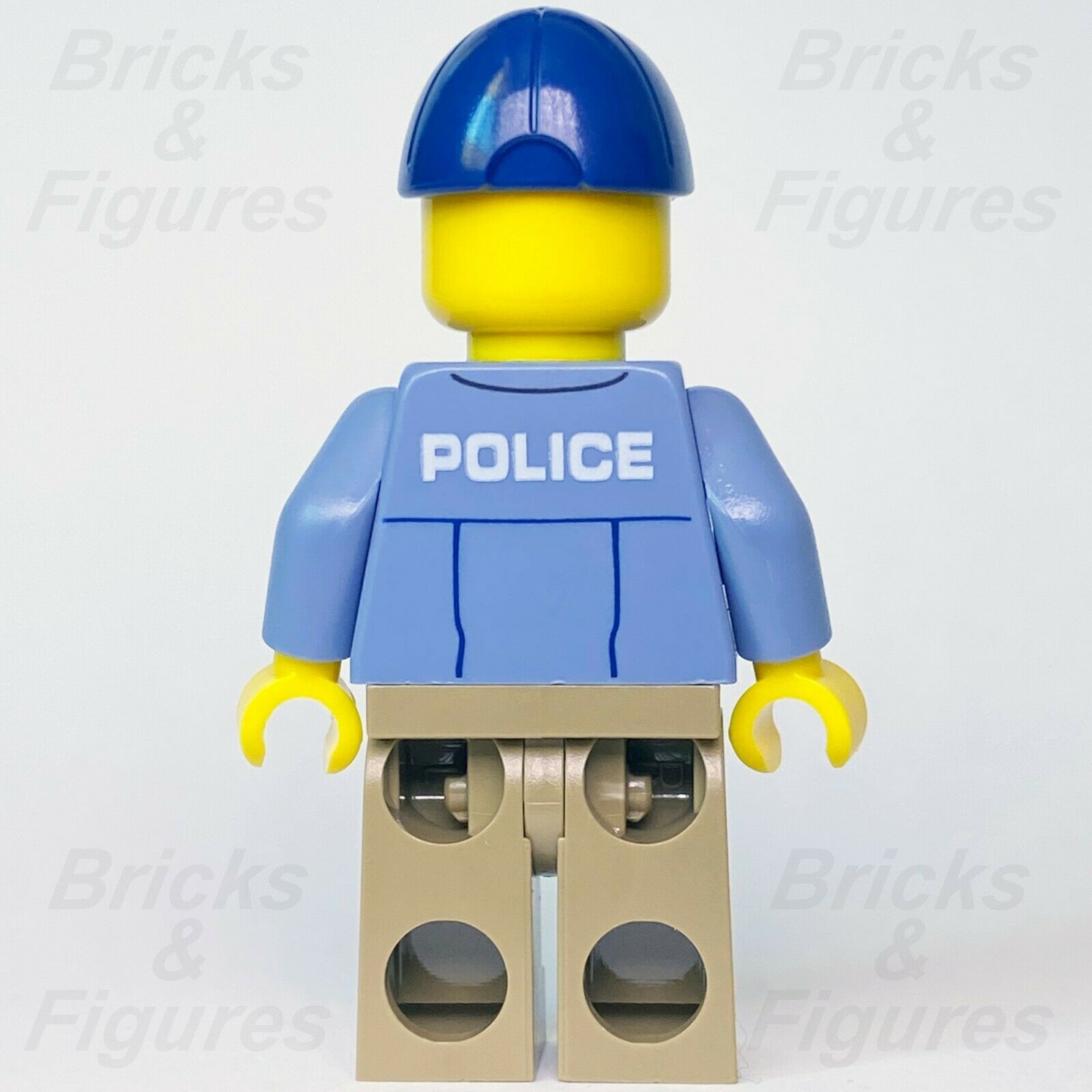 New Town City LEGO Mountain Police Officer Male with Blue Cap Minifigure 60174 - Bricks & Figures
