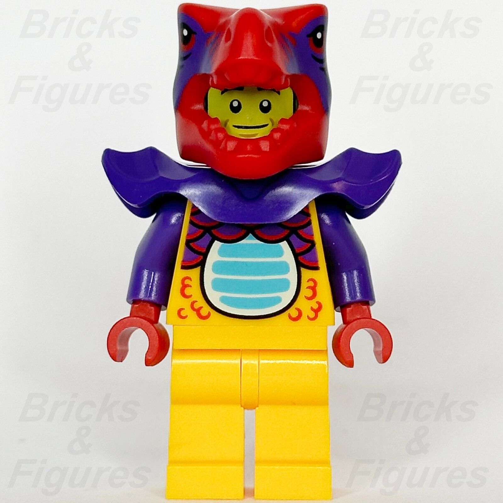 LEGO City Comic Shop Guy Minifigure Red & Orange Dragon Suit Town 60380 cty1644