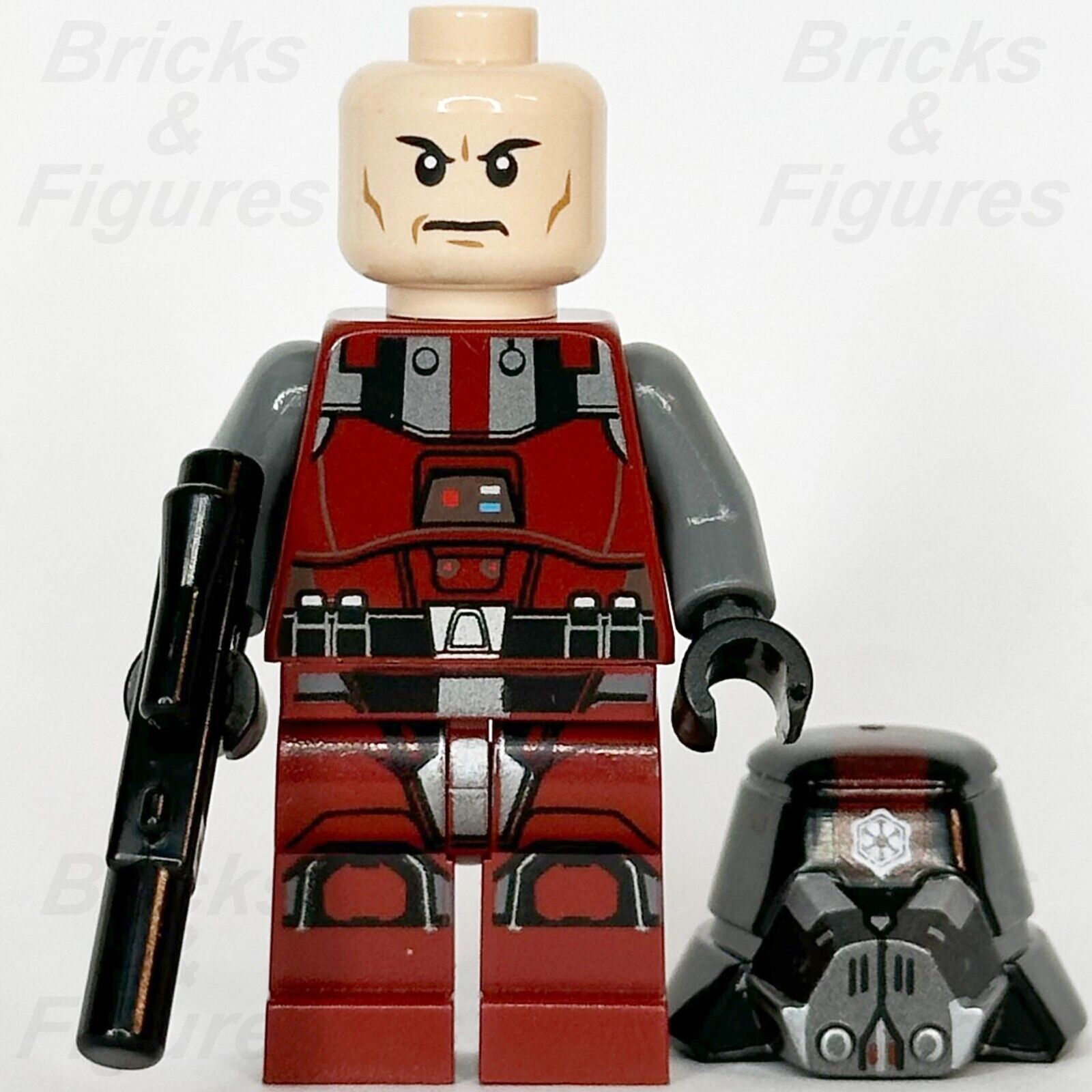 LEGO Star Wars Sith Trooper Minifigure The Old Republic Dark Red 75001 sw0436 - Bricks & Figures
