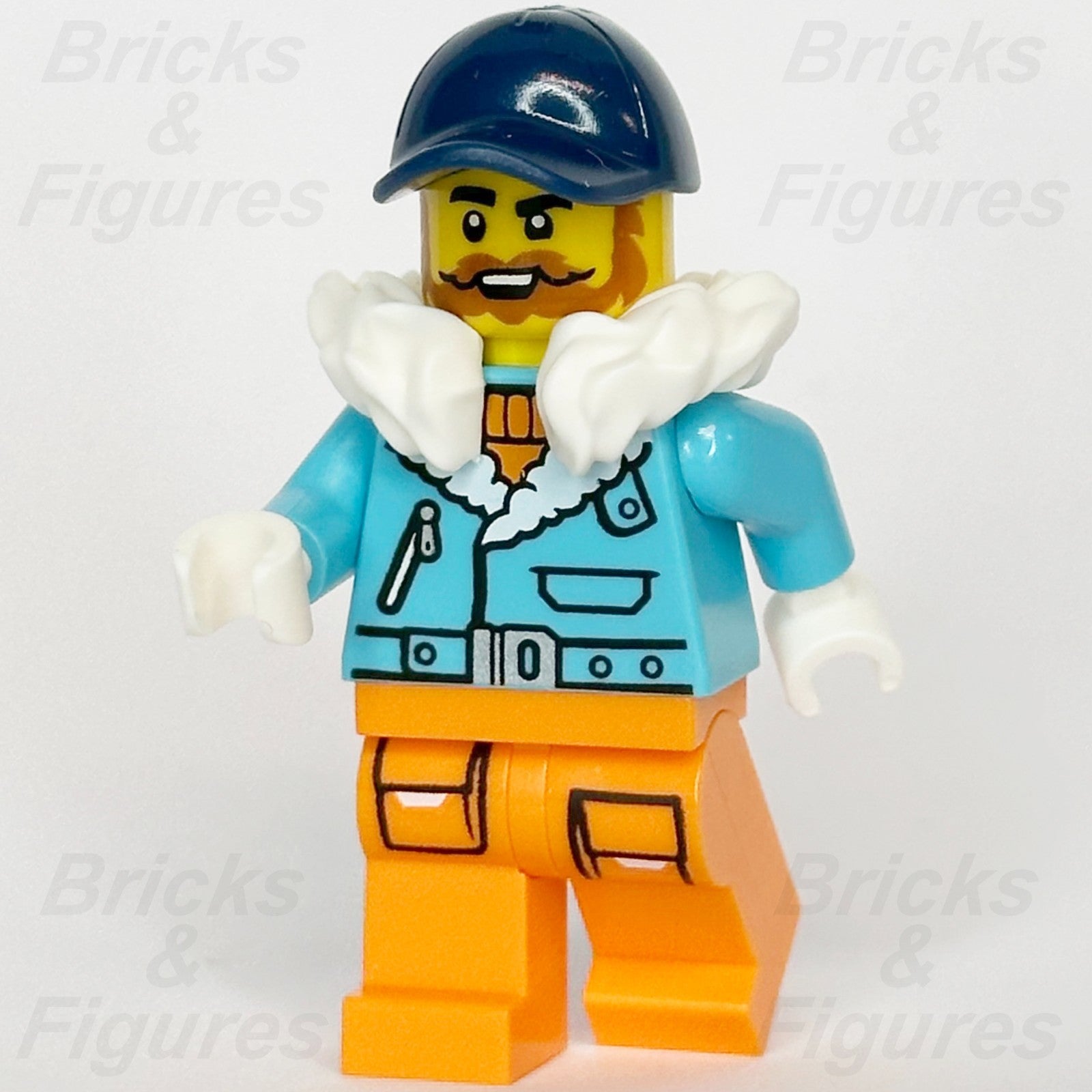 LEGO® City Arctic Explorer Captain Minifigure Cap 60471 cty1895 Town Beard Male0