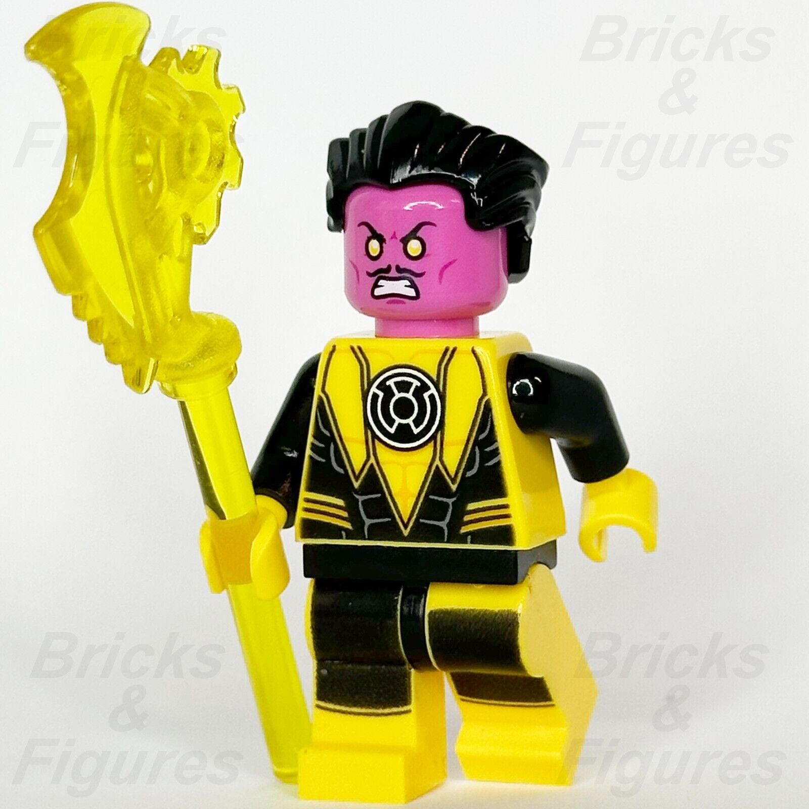 LEGO Super Heroes Sinestro Minifigure Justice League DC 76025 sh144 Minifig - Bricks & Figures
