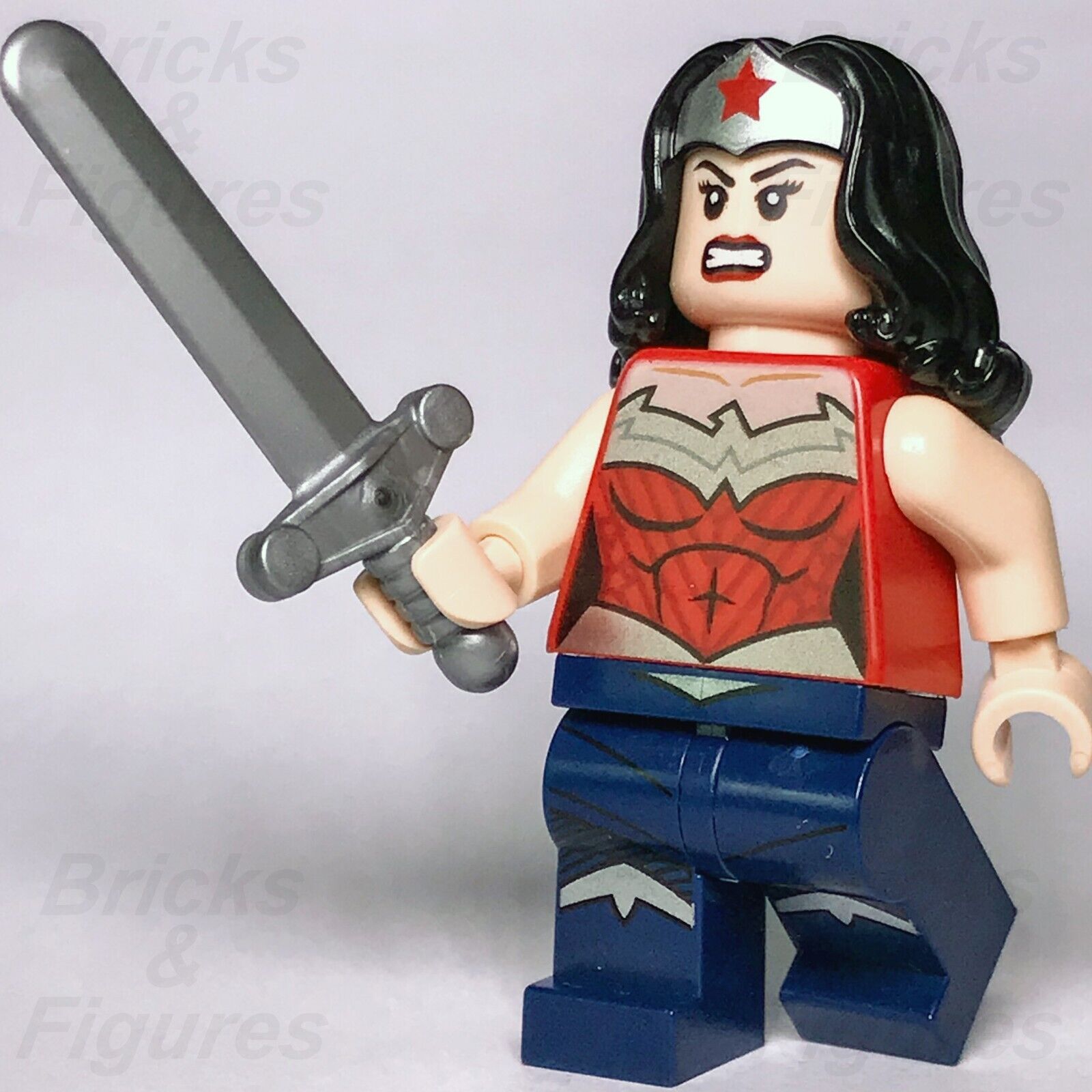 LEGO Super Heroes Wonder Woman Minifigure Silver Tiara Justice League 76026