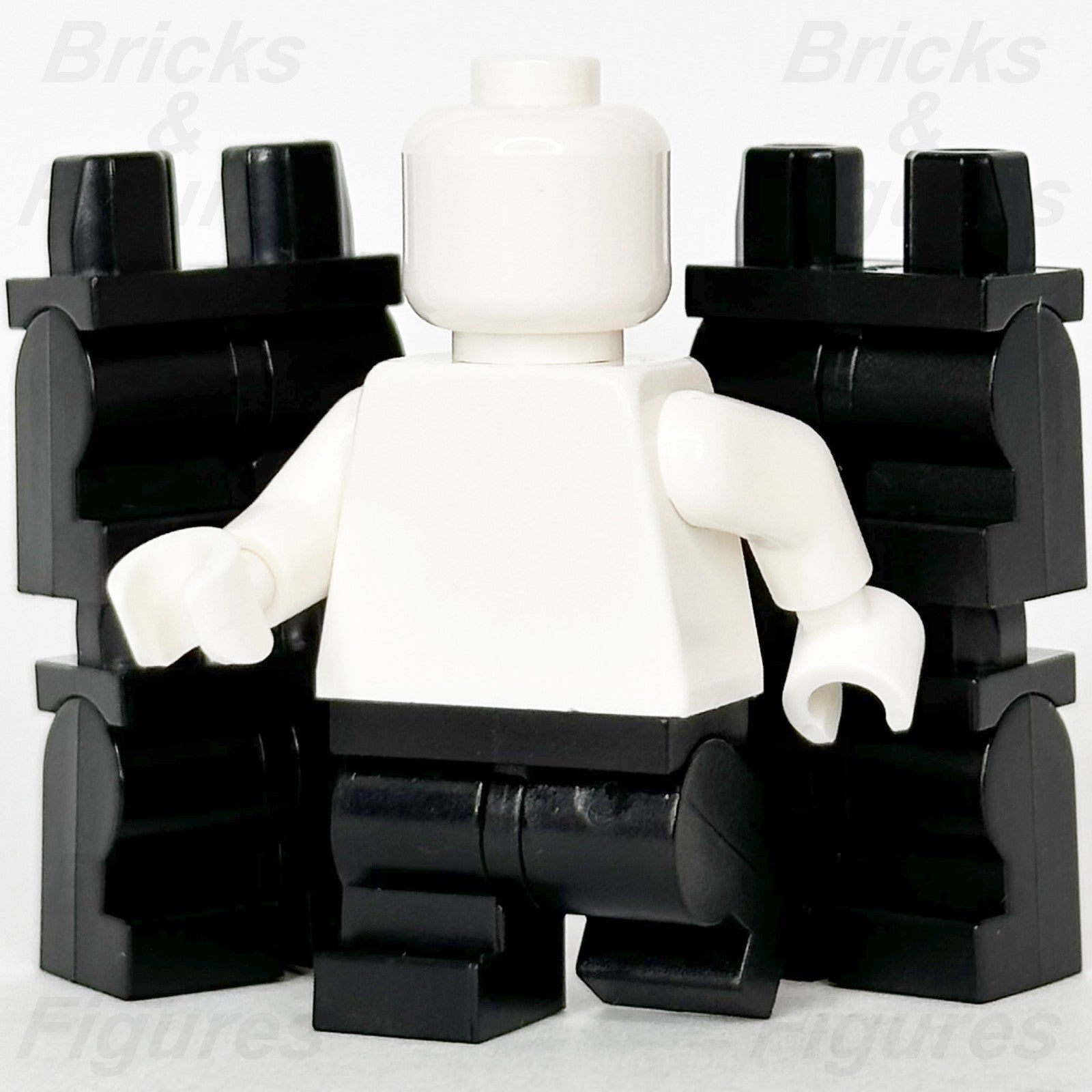 LEGO Minifigure Black Medium Legs Part Plain Hips Short 6509080 107007 x 52