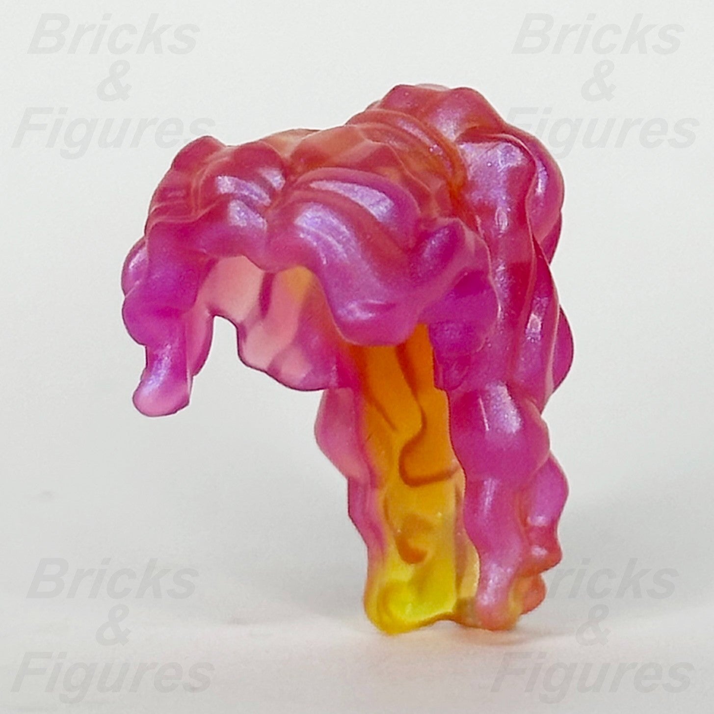 LEGO® Friends Minifigure Hair Part Female Long Wavy Pink Yellow Ponytail 426490