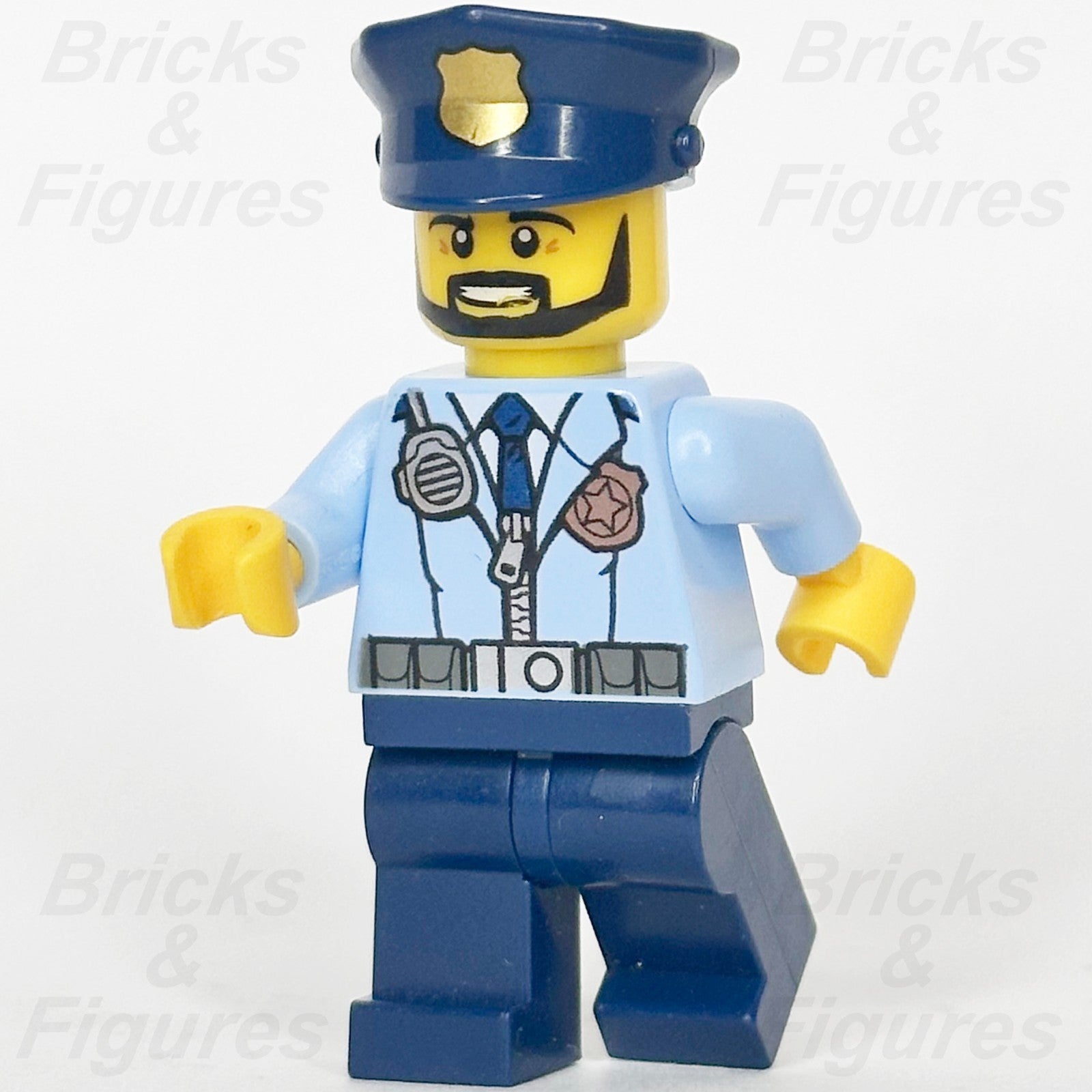 LEGO City Officer Prison Island Police Chief Minifigure Badge Town 60130 cty06330