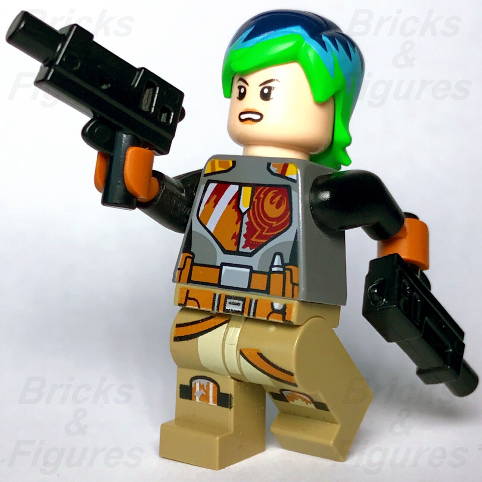 LEGO Star Wars Sabine Wren Minifigure Rebels Mandalorian 75184 75150 sw0742 - Bricks & Figures