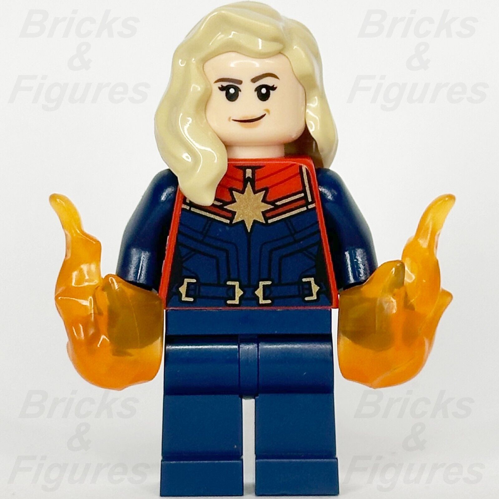 LEGO Super Heroes Captain Marvel Minifigure Carol Danvers Marvels 76232 sh0911 - Bricks & Figures