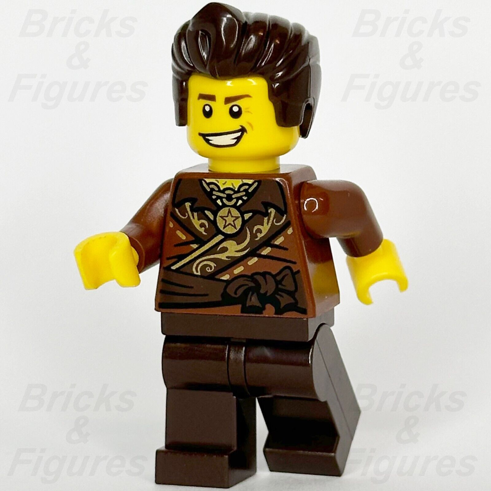 LEGO Ninjago Dareth Minifigure The Brown Ninja Minifig 70751 njo170 - Bricks & Figures
