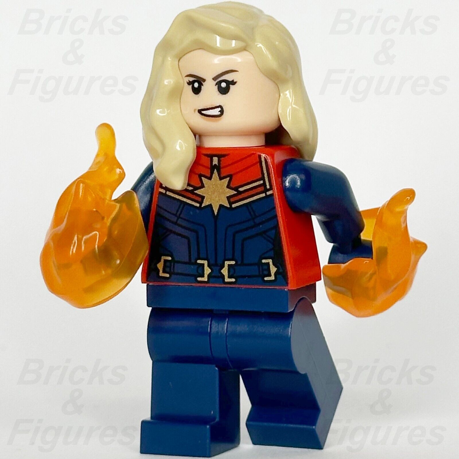 LEGO Super Heroes Captain Marvel Minifigure Carol Danvers Marvels 76232 sh0911 - Bricks & Figures