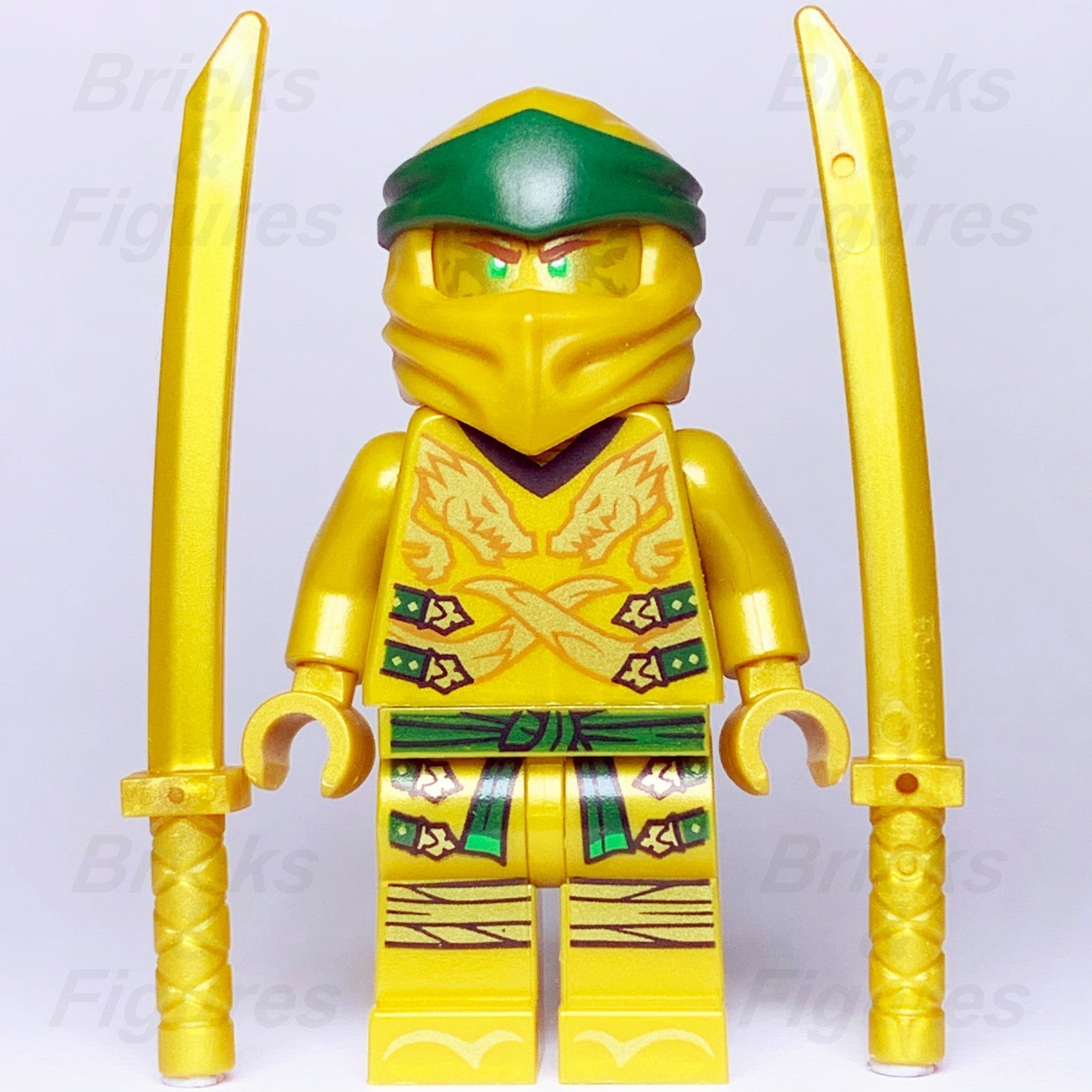 LEGO Ninjago Lloyd Minifigure Golden Ninja Legacy Garmadon 70666 njo0499 Used1