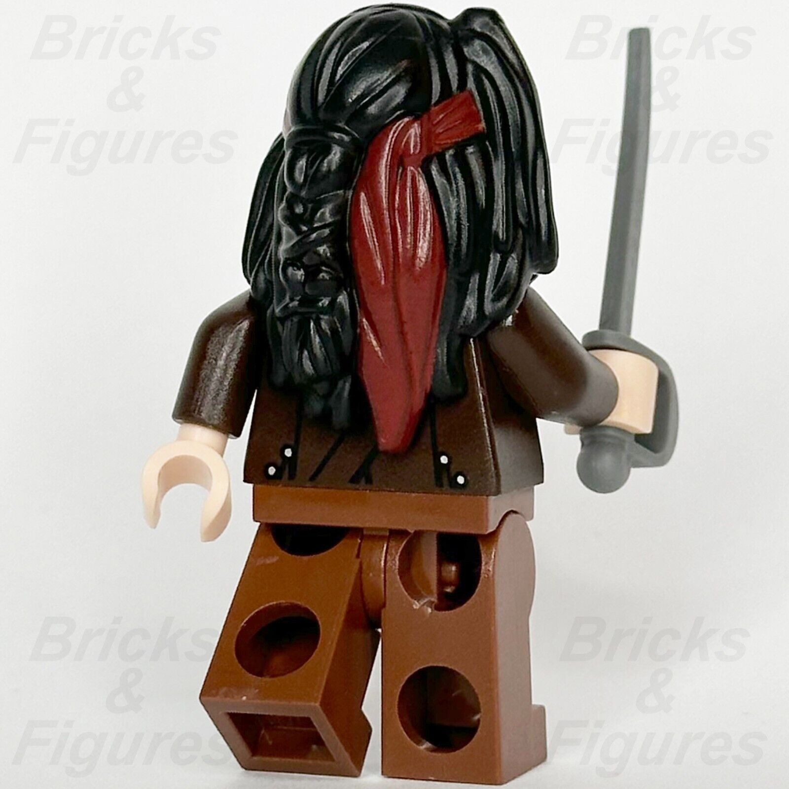 LEGO Pirates of the Caribbean Captain Jack Sparrow Minifigure Pirate 4184 poc034 - Bricks & Figures