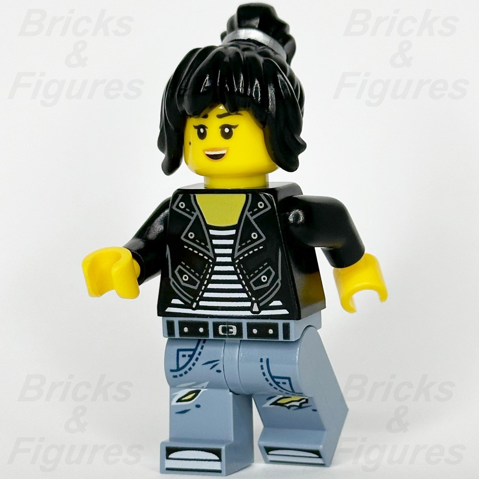 LEGO Ninjago Nya Minifigure Movie Leather Jacket High School Outfit 70607 Used0