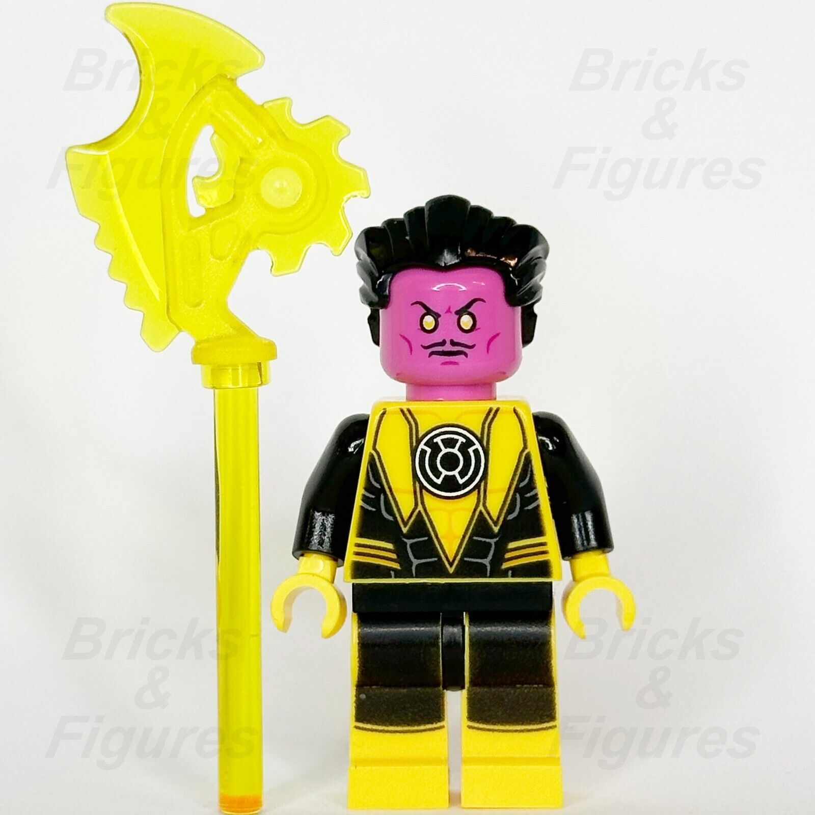 LEGO Super Heroes Sinestro Minifigure Justice League DC 76025 sh144 Minifig - Bricks & Figures