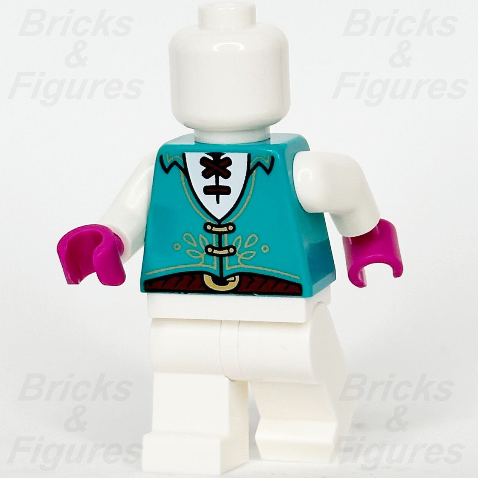 LEGO Dungeons & Dragons Elf Bard Minifigure Torso Part Dark Turquoise Vest 710471