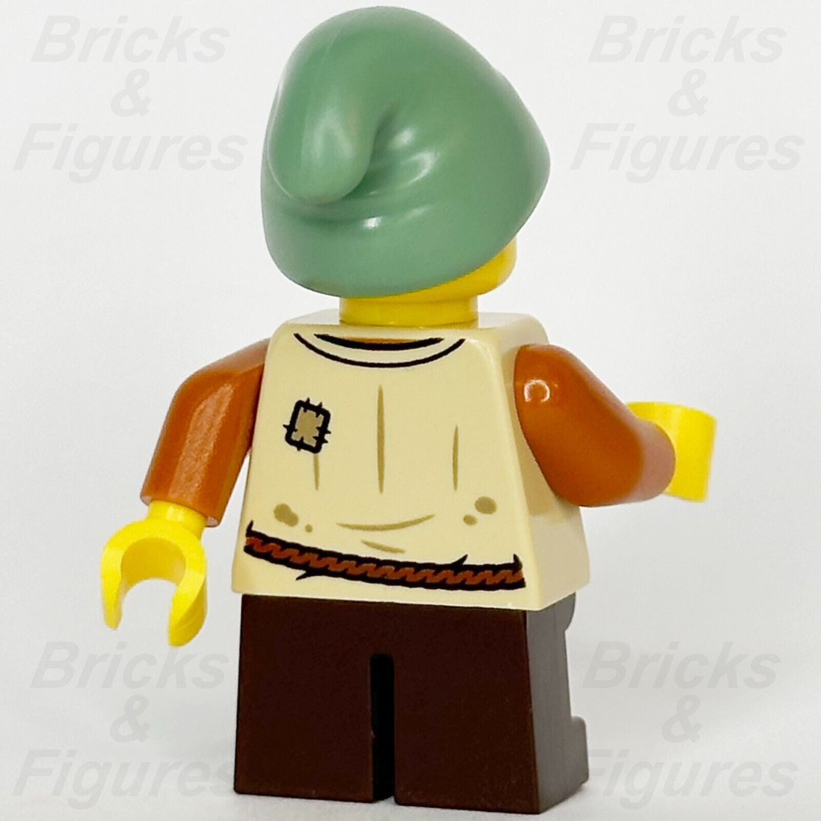 LEGO Castle Peasant Boy Minifigure Tan Vest, Dark Brown Short Legs 10332 cas584