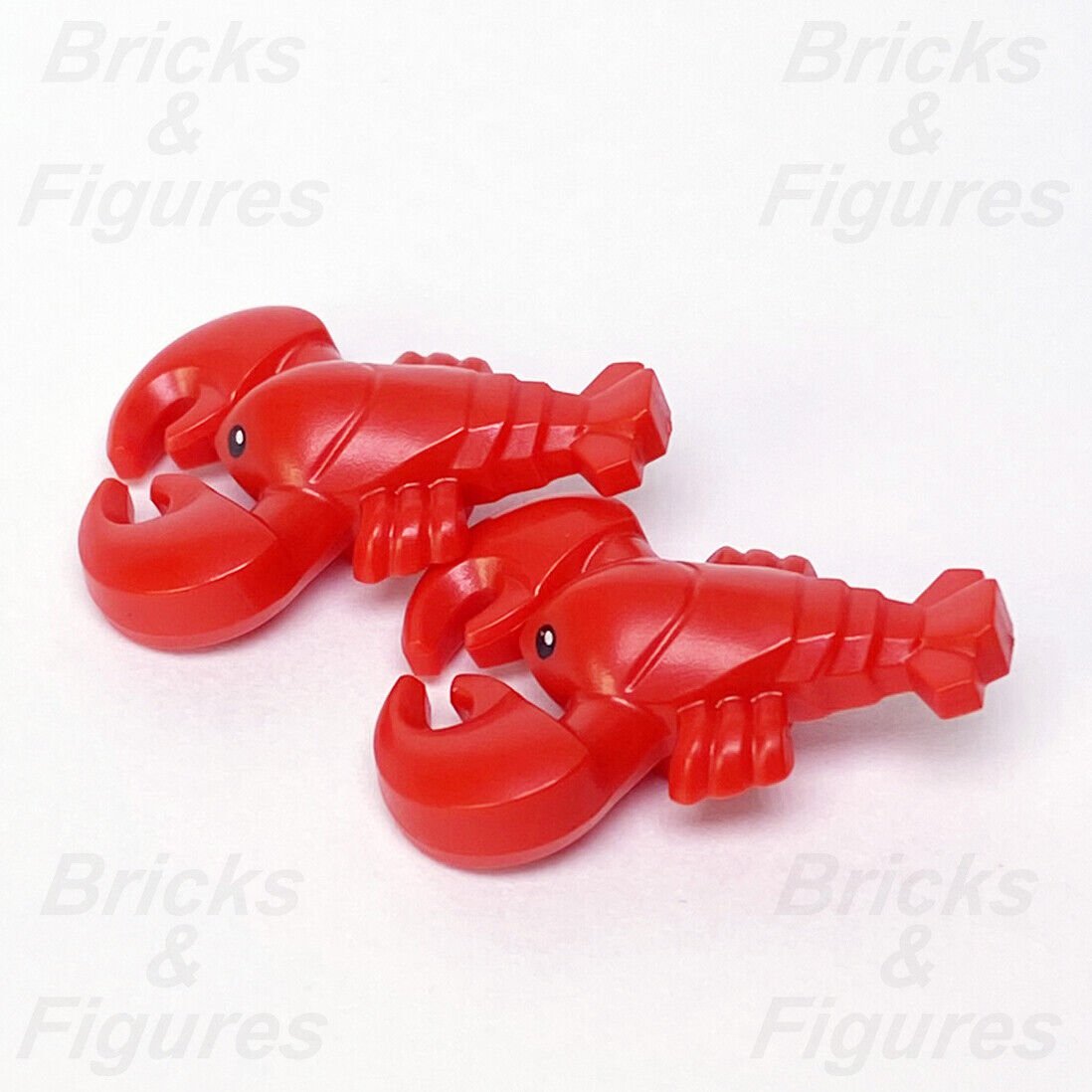 2 x LEGO Lobster Red Animal Minifigure City Town Animal Part 27152pb01 21310 - Bricks & Figures