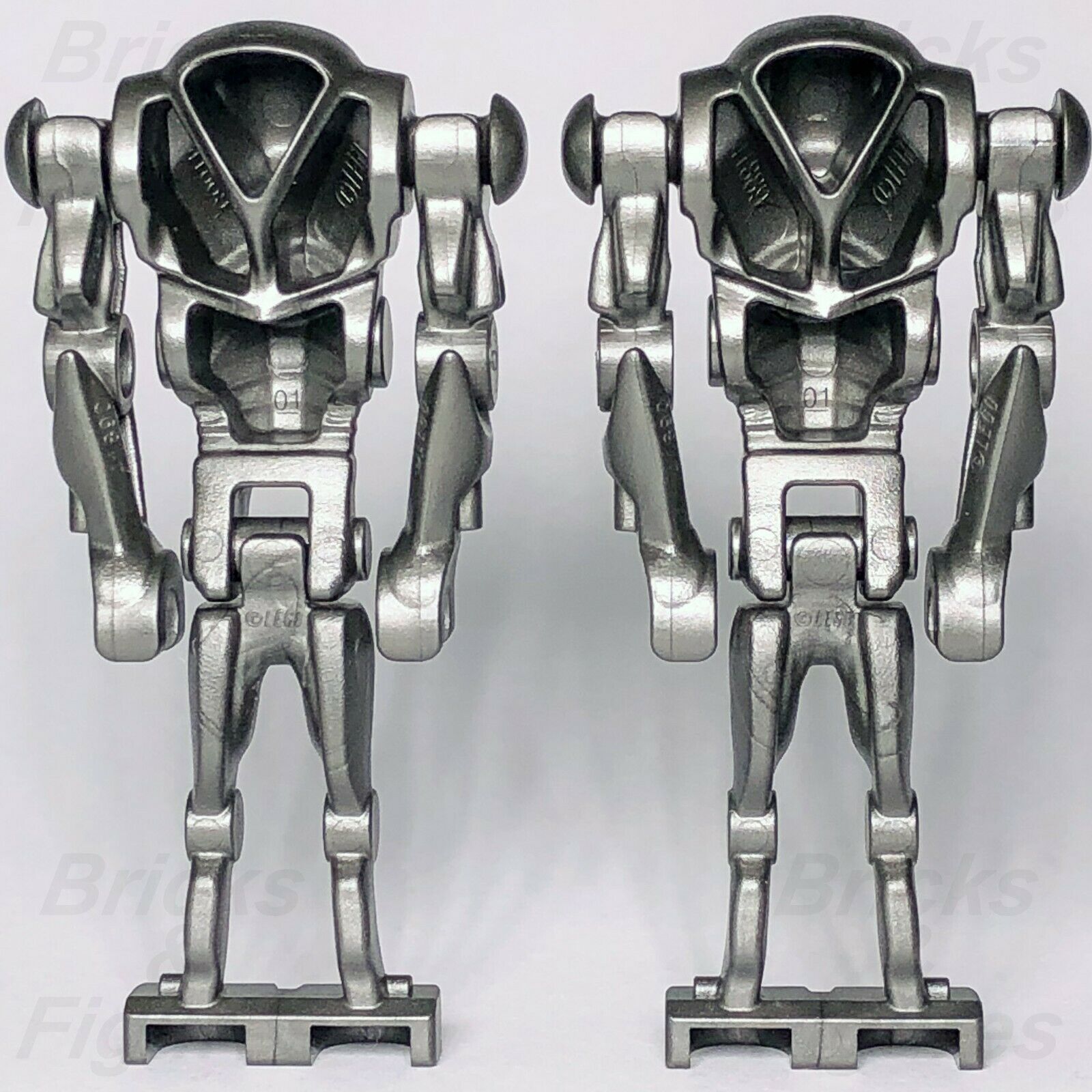 2 x New Star Wars LEGO Super Battle Droid Minifigure 8091 7681 7670 75016 75021 - Bricks & Figures