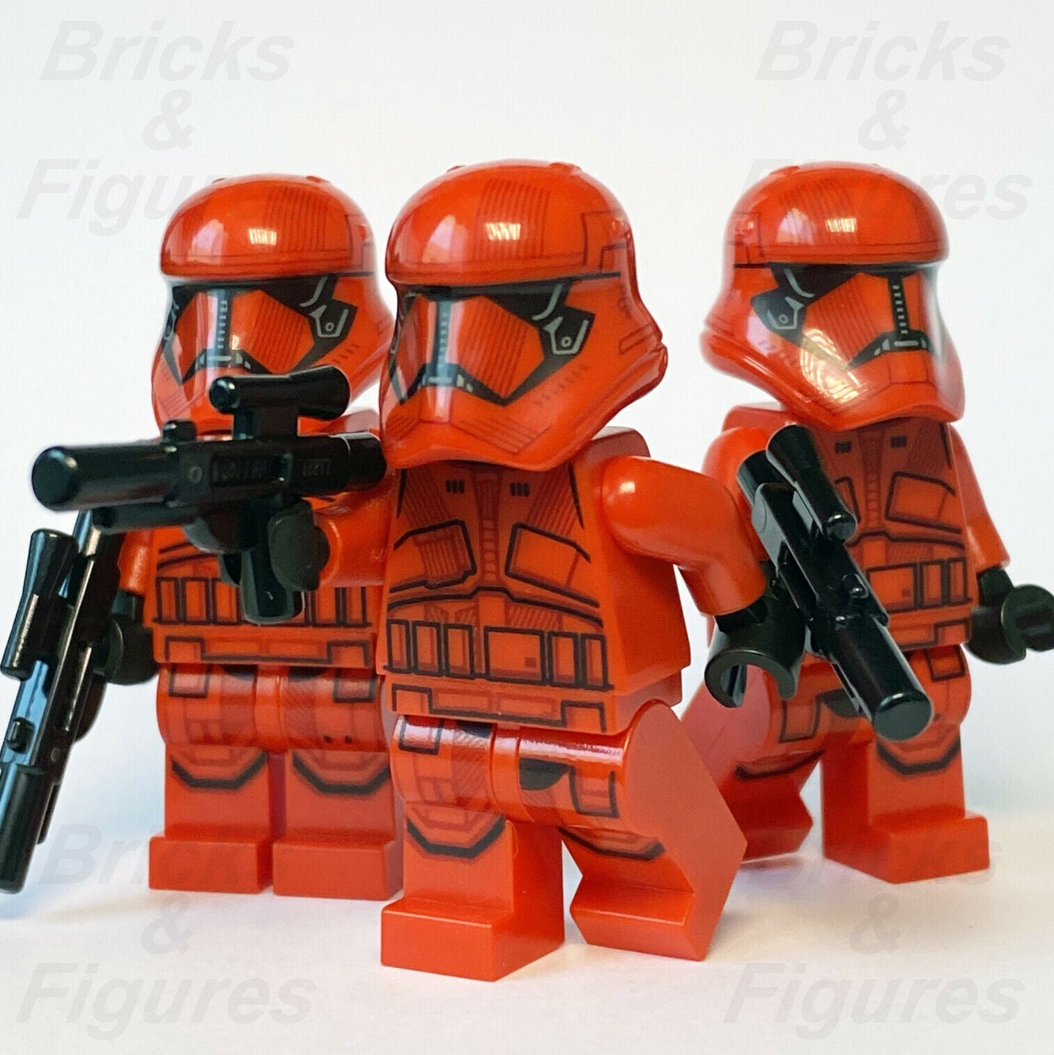 3 x New Star Wars LEGO Sith Trooper Final Order Minifigure from set 75256 75266 - Bricks & Figures