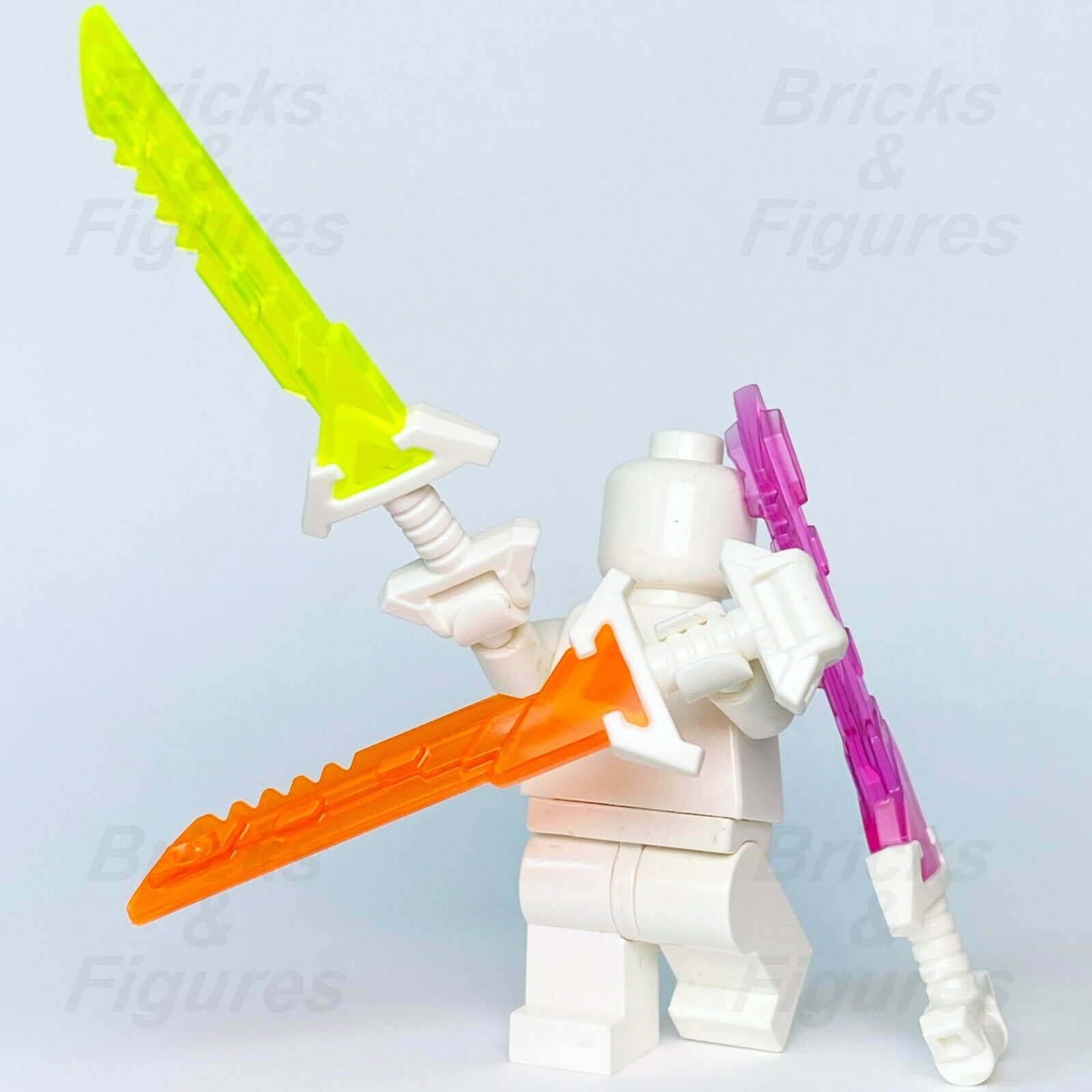 3 x Ninjago LEGO® Ninja Key-Tana Swords Yellow Purple Orange Prime Empire Blades Part - Bricks & Figures