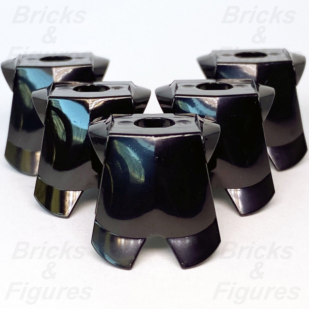5 x LEGO Breastplate Armour Castle Knight Black Minifigure Part 2587 33468 New - Bricks & Figures