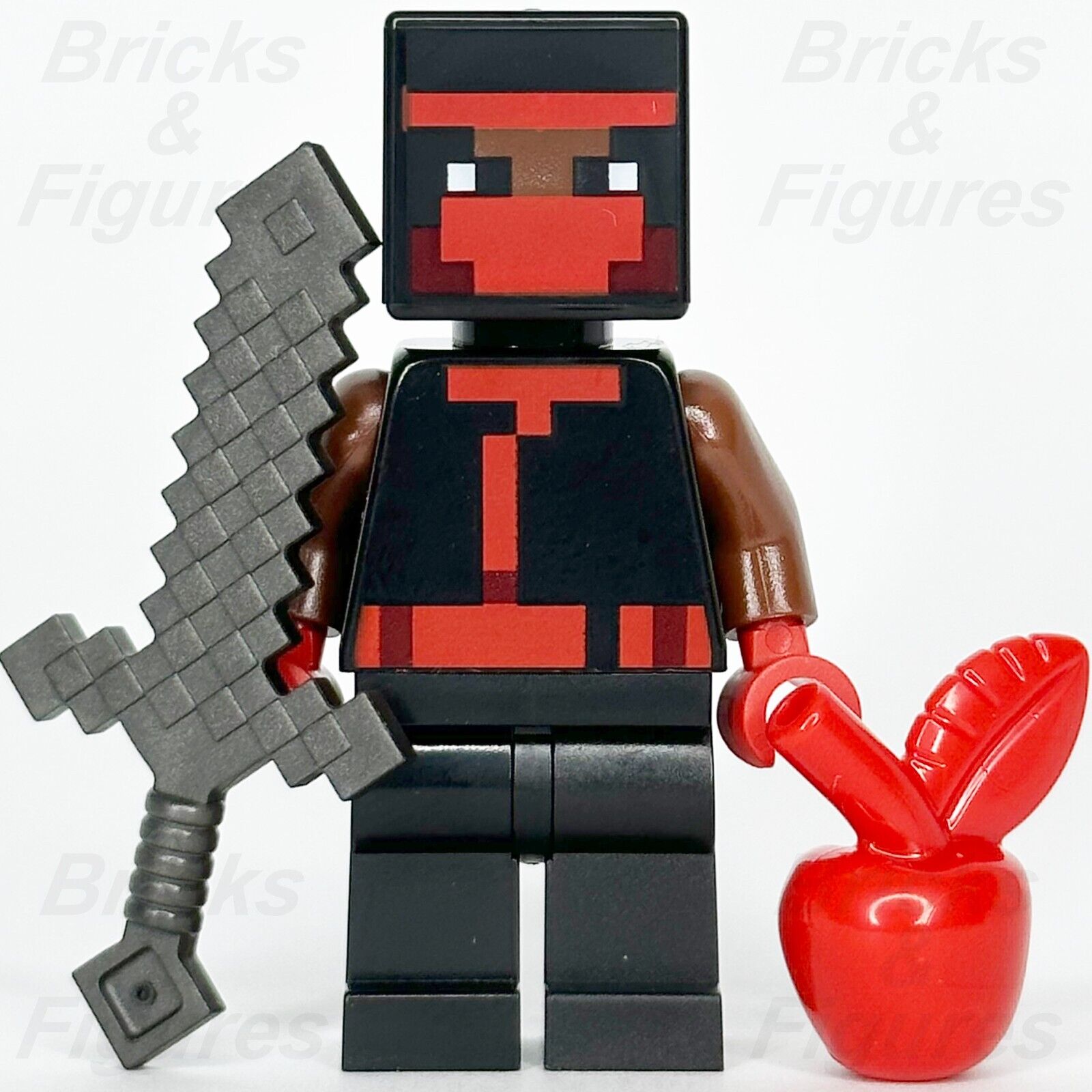 LEGO Minecraft Ninja Minifigure with Sword & Red Apple 21183 662304 min112 - Bricks & Figures
