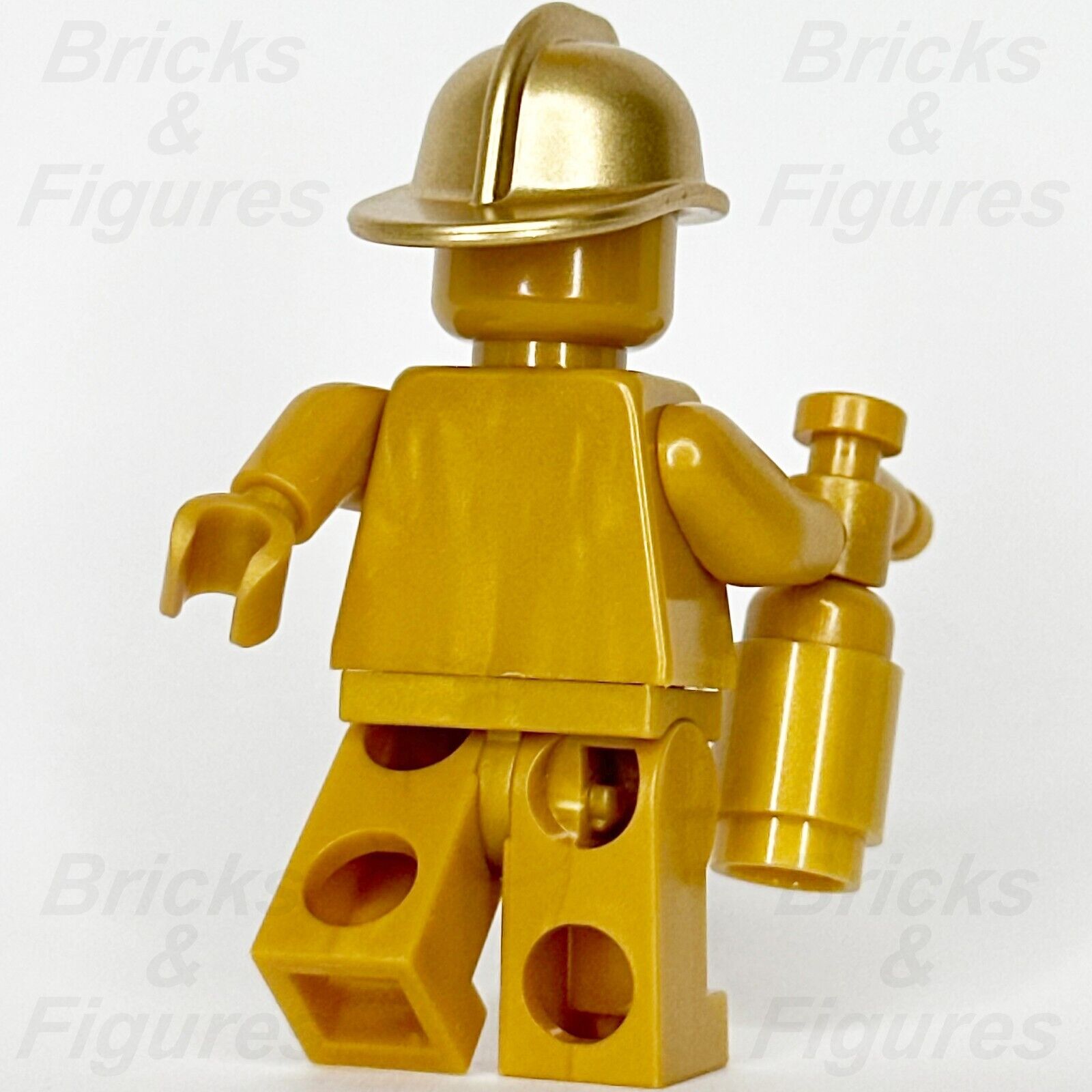 LEGO City Firefighter Gold Statue Minifigure Town Police 60207 cty0989 Fireman