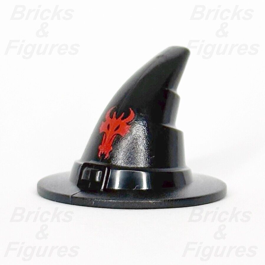 LEGO Castle Dragon Wizard Hat Minifigure Part Headgear Witch 90460PB01 70403 1